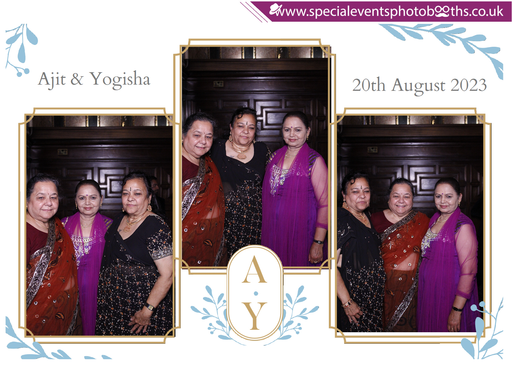 Ajit & Yogisha's Wedding  Reception | View more photos from the event at my.specialeventsphotobooths.co.uk/u/SpecialEventsPhotoBooths/Ajit-Yogishas-Wedding-Reception