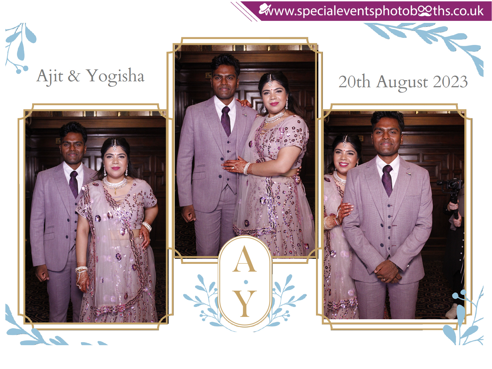 Ajit & Yogisha's Wedding  Reception | View more photos from the event at my.specialeventsphotobooths.co.uk/u/SpecialEventsPhotoBooths/Ajit-Yogishas-Wedding-Reception