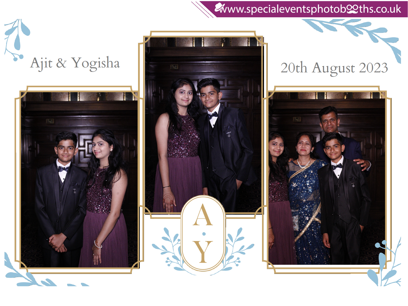 Ajit & Yogisha's Wedding  Reception | View more photos from the event at my.specialeventsphotobooths.co.uk/u/SpecialEventsPhotoBooths/Ajit-Yogishas-Wedding-Reception