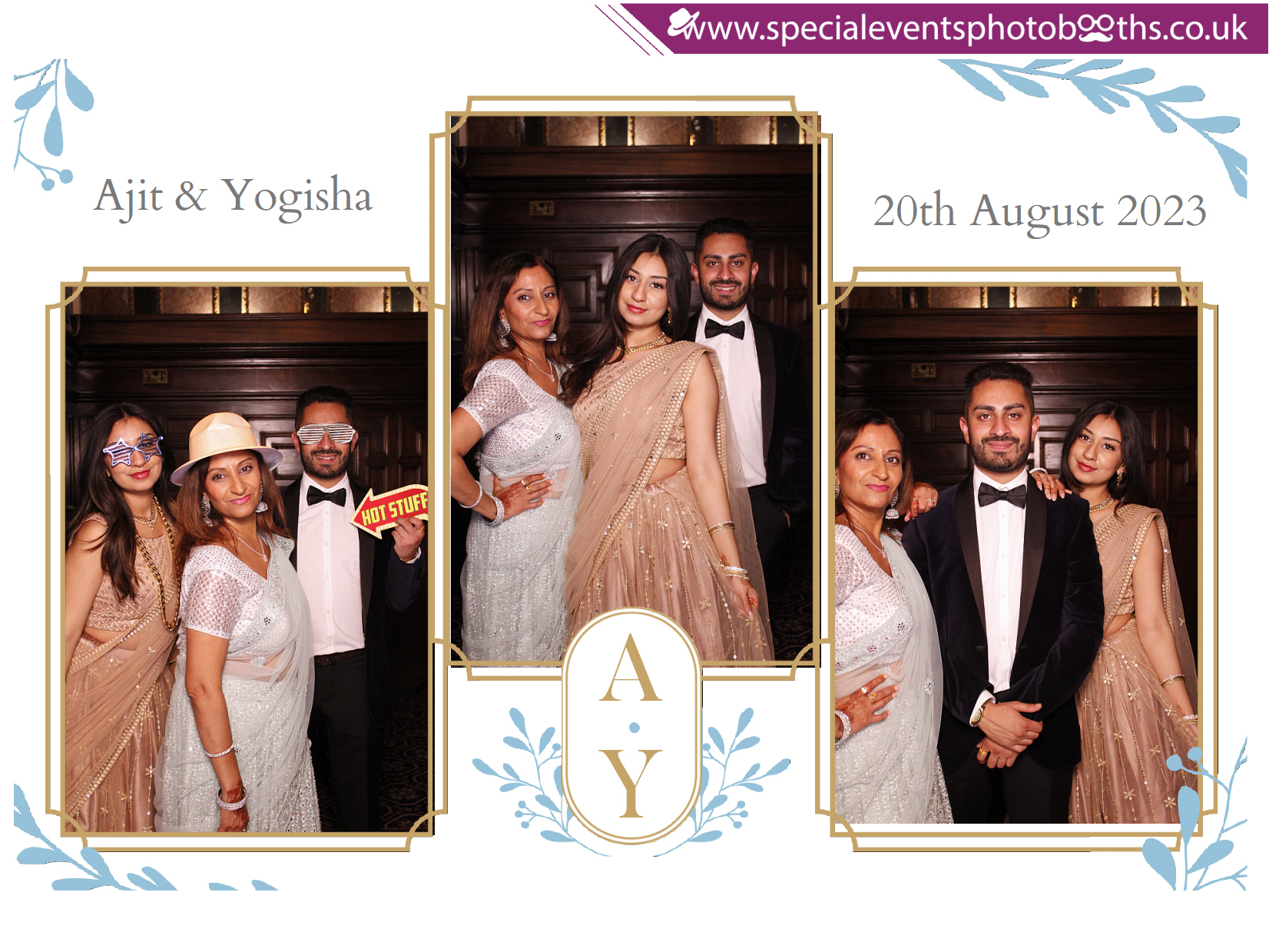 Ajit & Yogisha's Wedding  Reception | View more photos from the event at my.specialeventsphotobooths.co.uk/u/SpecialEventsPhotoBooths/Ajit-Yogishas-Wedding-Reception