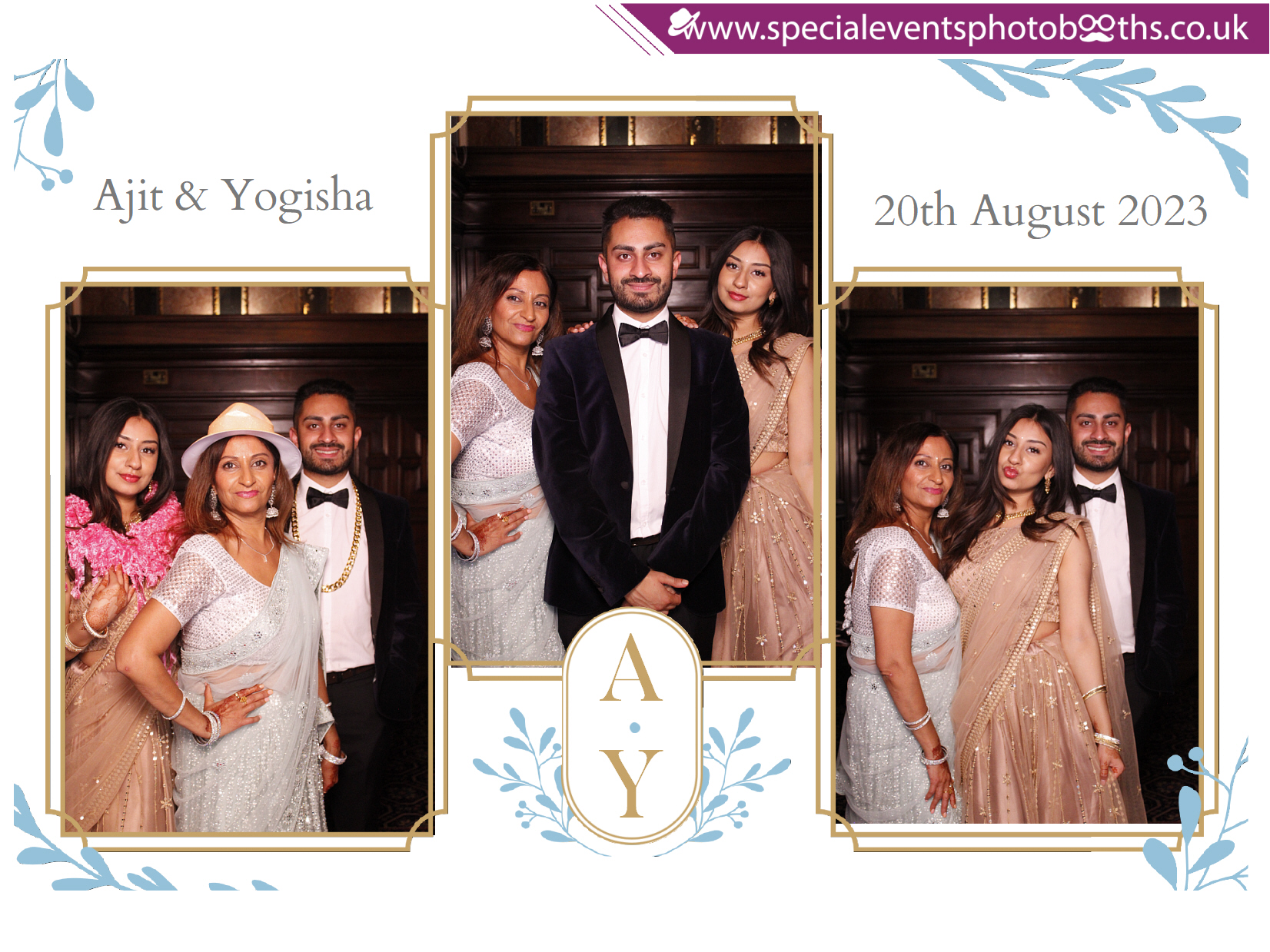 Ajit & Yogisha's Wedding  Reception | View more photos from the event at my.specialeventsphotobooths.co.uk/u/SpecialEventsPhotoBooths/Ajit-Yogishas-Wedding-Reception