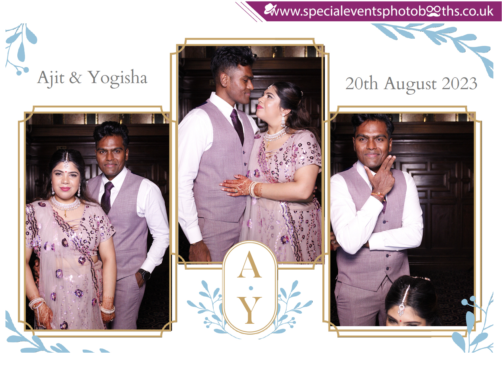 Ajit & Yogisha's Wedding  Reception | View more photos from the event at my.specialeventsphotobooths.co.uk/u/SpecialEventsPhotoBooths/Ajit-Yogishas-Wedding-Reception
