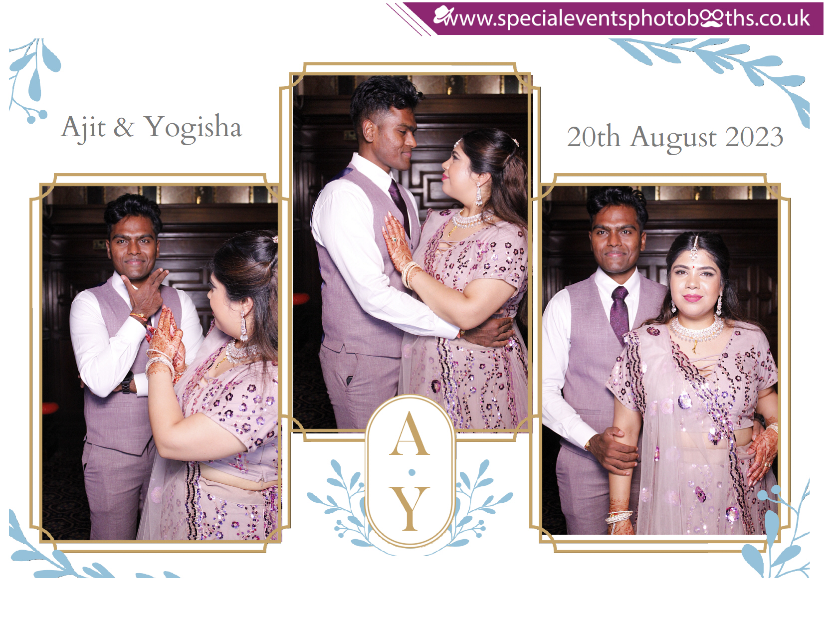 Ajit & Yogisha's Wedding  Reception | View more photos from the event at my.specialeventsphotobooths.co.uk/u/SpecialEventsPhotoBooths/Ajit-Yogishas-Wedding-Reception