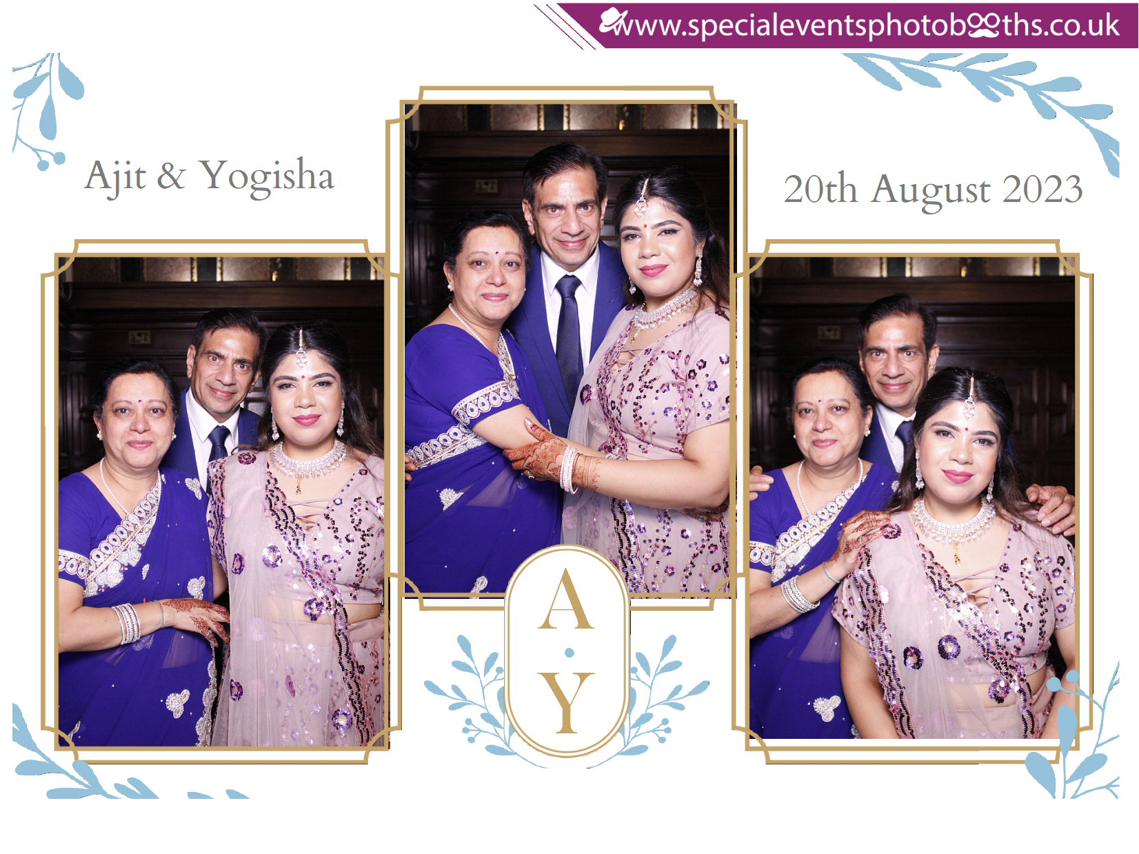 Ajit & Yogisha's Wedding  Reception | View more photos from the event at my.specialeventsphotobooths.co.uk/u/SpecialEventsPhotoBooths/Ajit-Yogishas-Wedding-Reception