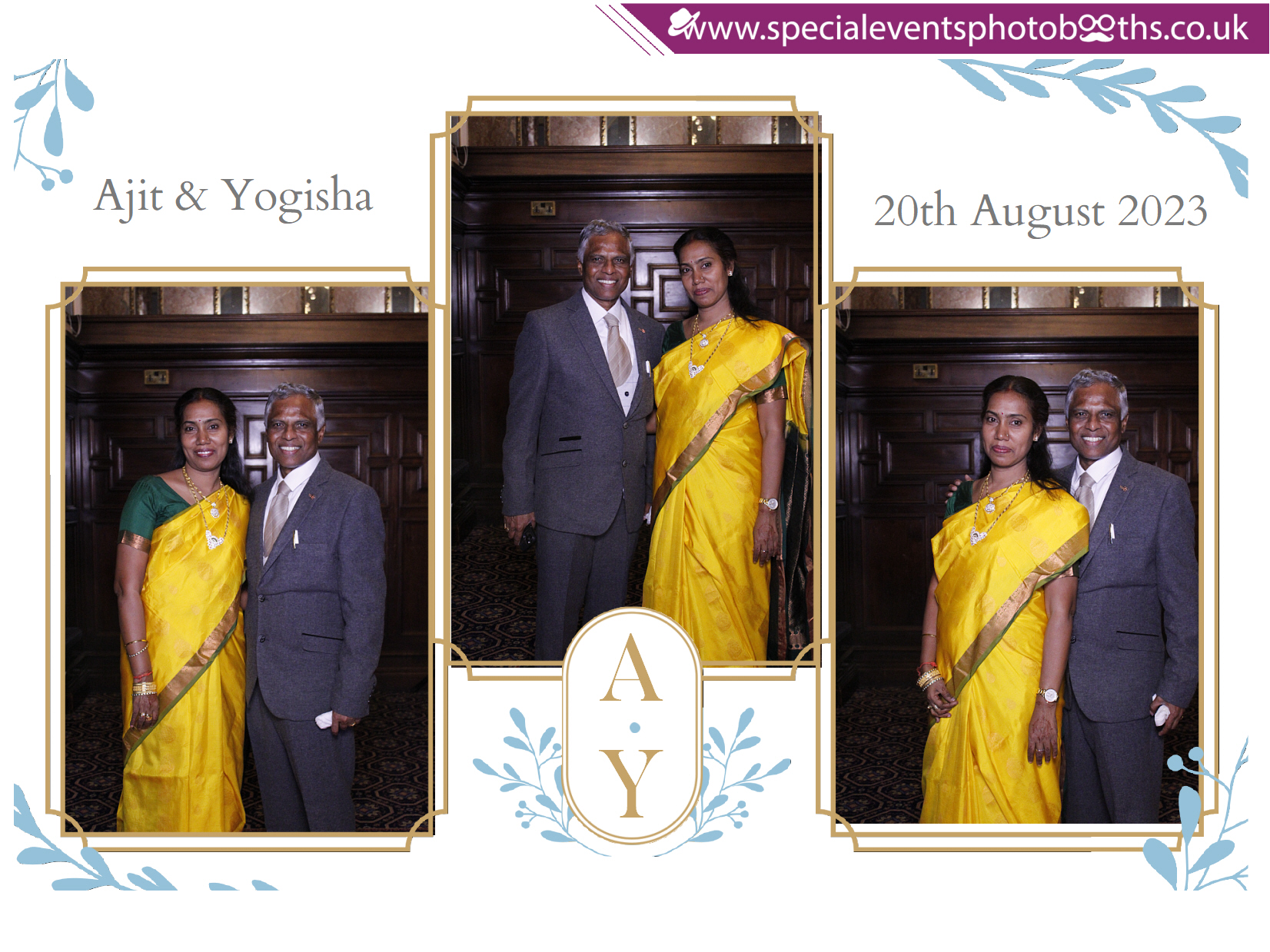 Ajit & Yogisha's Wedding  Reception | View more photos from the event at my.specialeventsphotobooths.co.uk/u/SpecialEventsPhotoBooths/Ajit-Yogishas-Wedding-Reception