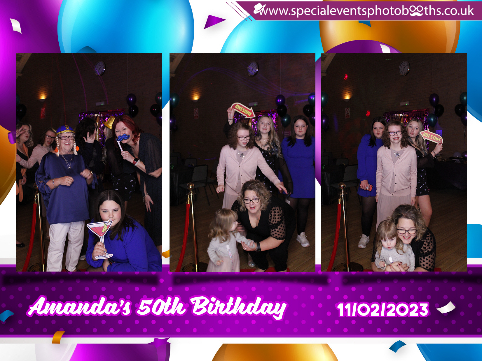 Amanda's 50th Birthday | View more photos from the event at my.specialeventsphotobooths.co.uk/u/SpecialEventsPhotoBooths/Amandas-50th-Birthday