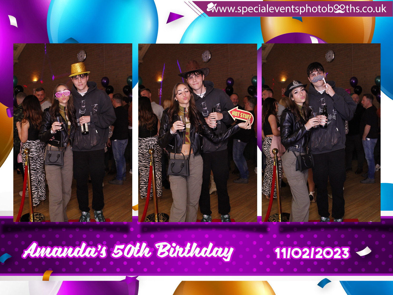 Amanda's 50th Birthday | View more photos from the event at my.specialeventsphotobooths.co.uk/u/SpecialEventsPhotoBooths/Amandas-50th-Birthday