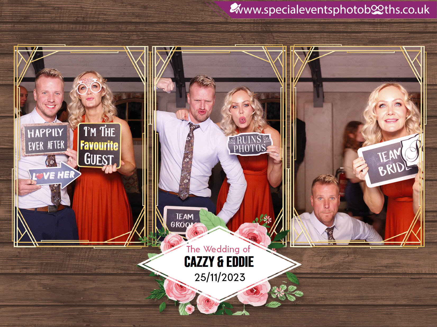 Cazzy and Eddie's Wedding | View more photos from the event at my.specialeventsphotobooths.co.uk/u/SpecialEventsPhotoBooths/Cazzy-and-Eddies-Wedding