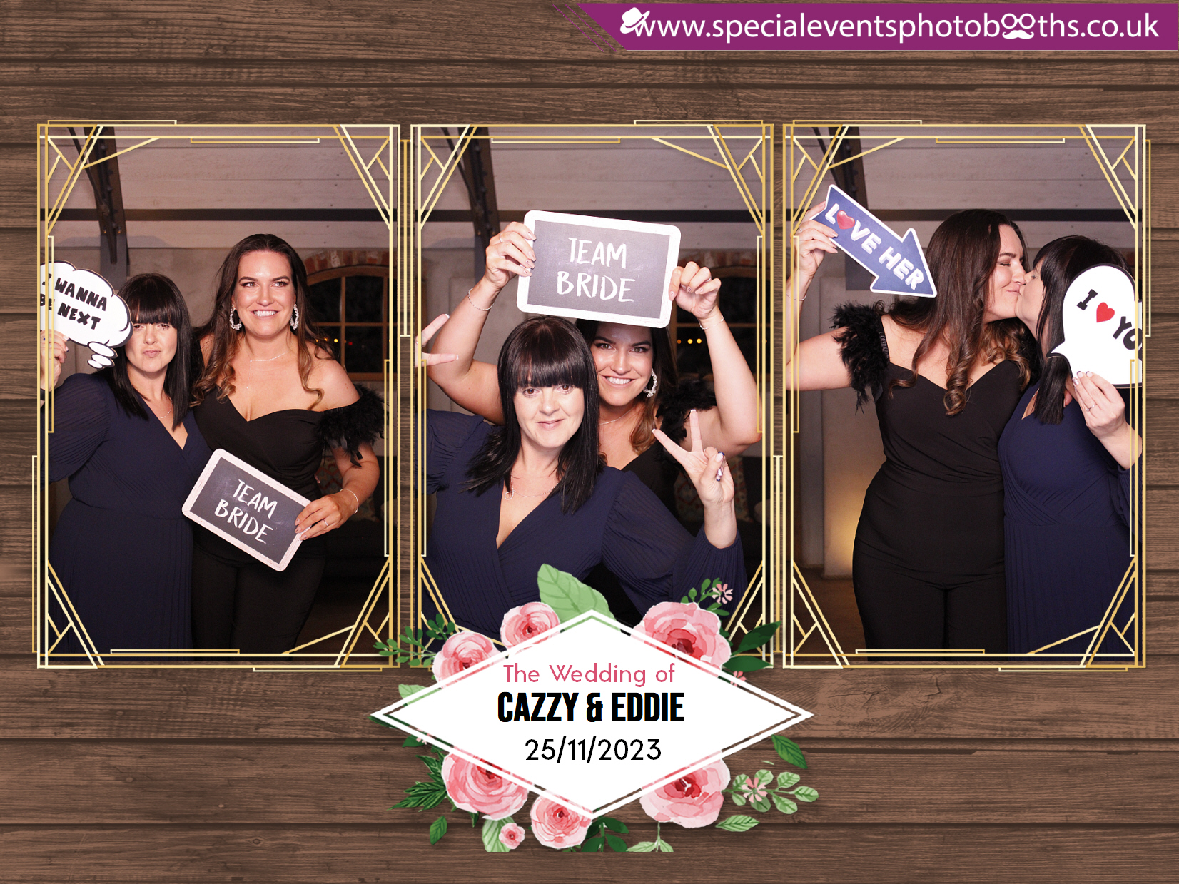 Cazzy and Eddie's Wedding | View more photos from the event at my.specialeventsphotobooths.co.uk/u/SpecialEventsPhotoBooths/Cazzy-and-Eddies-Wedding