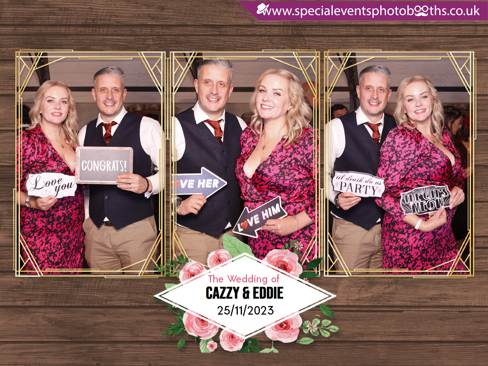 Cazzy and Eddie's Wedding | View more photos from the event at my.specialeventsphotobooths.co.uk/u/SpecialEventsPhotoBooths/Cazzy-and-Eddies-Wedding