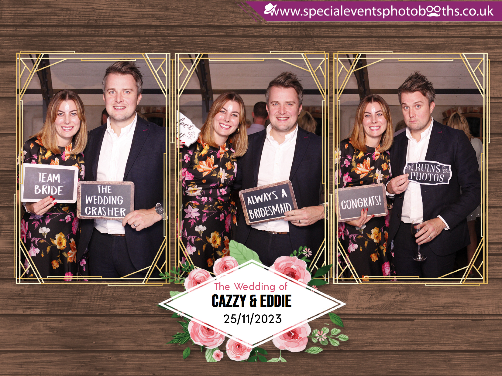 Cazzy and Eddie's Wedding | View more photos from the event at my.specialeventsphotobooths.co.uk/u/SpecialEventsPhotoBooths/Cazzy-and-Eddies-Wedding