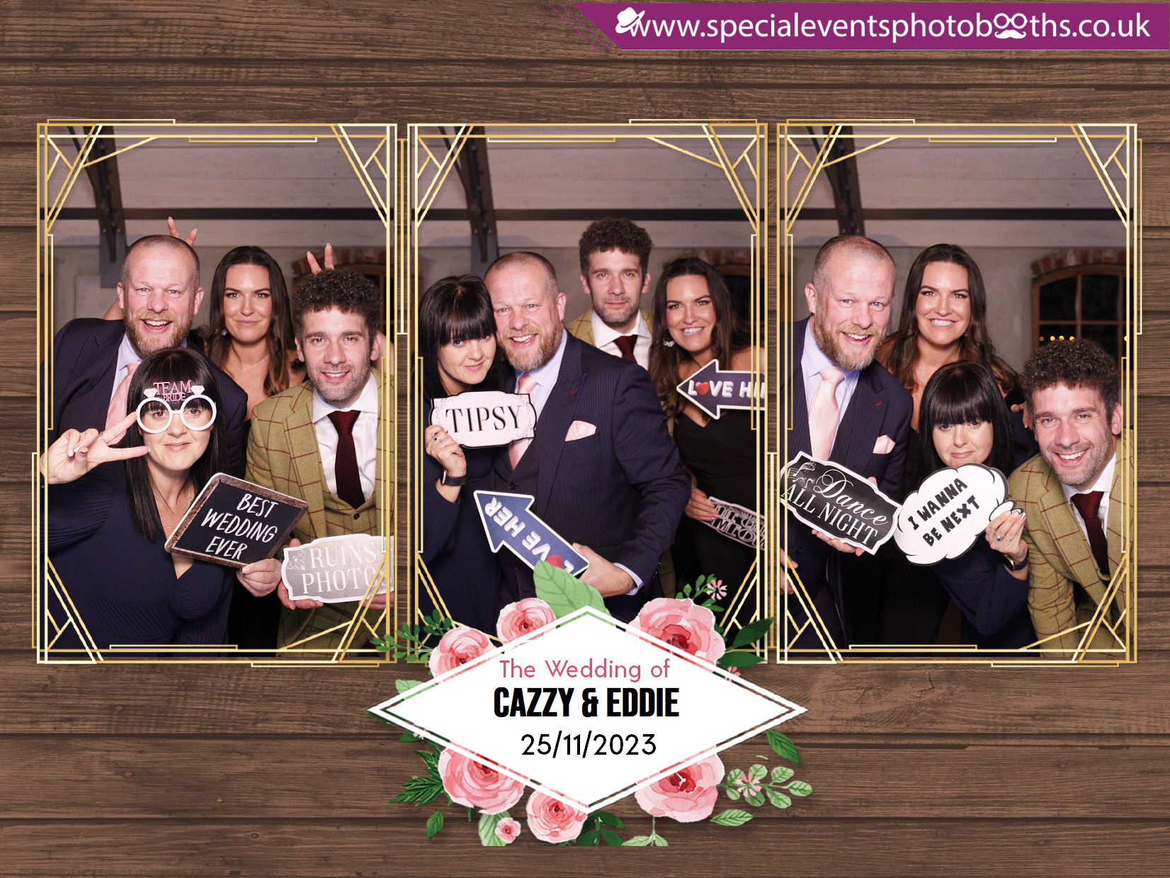 Cazzy and Eddie's Wedding | View more photos from the event at my.specialeventsphotobooths.co.uk/u/SpecialEventsPhotoBooths/Cazzy-and-Eddies-Wedding