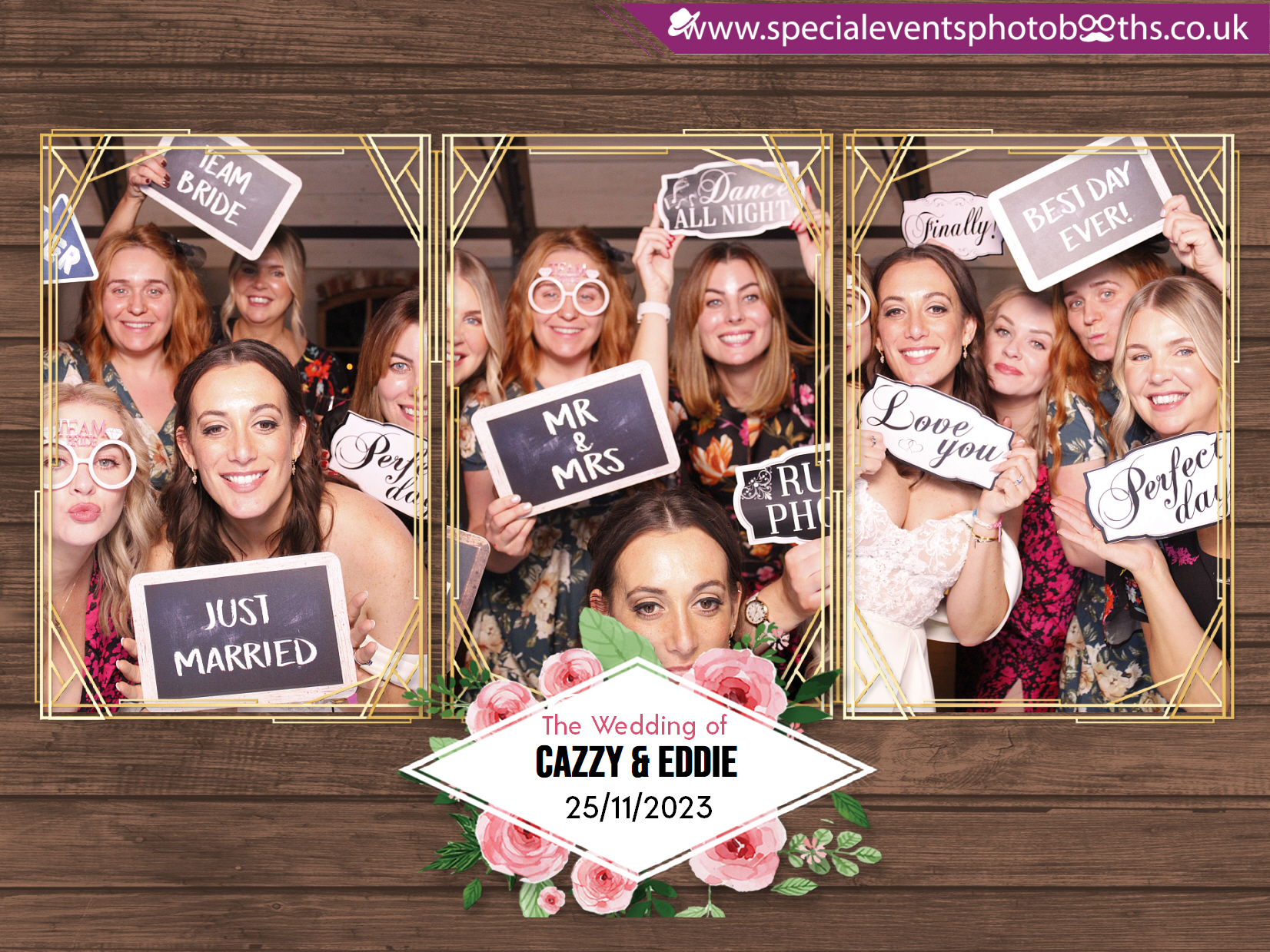 Cazzy and Eddie's Wedding | View more photos from the event at my.specialeventsphotobooths.co.uk/u/SpecialEventsPhotoBooths/Cazzy-and-Eddies-Wedding