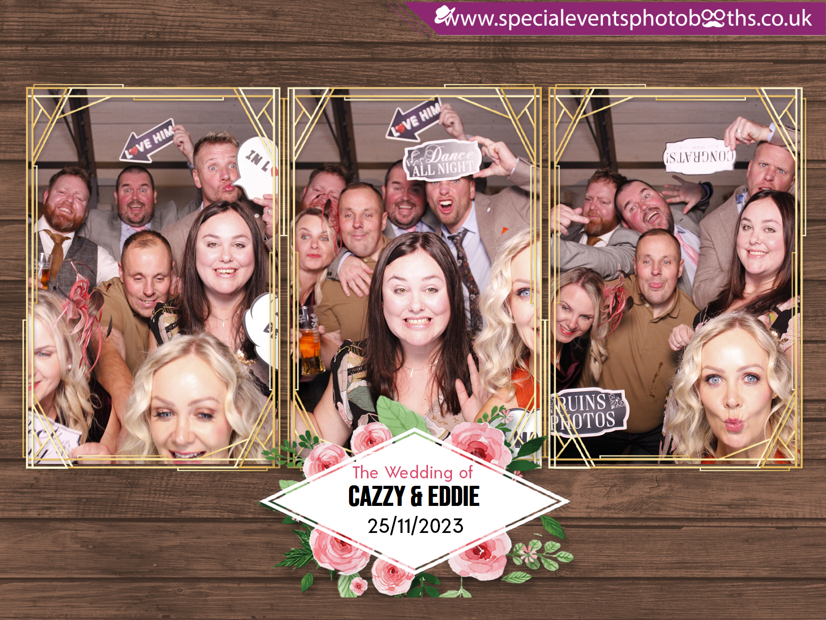 Cazzy and Eddie's Wedding | View more photos from the event at my.specialeventsphotobooths.co.uk/u/SpecialEventsPhotoBooths/Cazzy-and-Eddies-Wedding