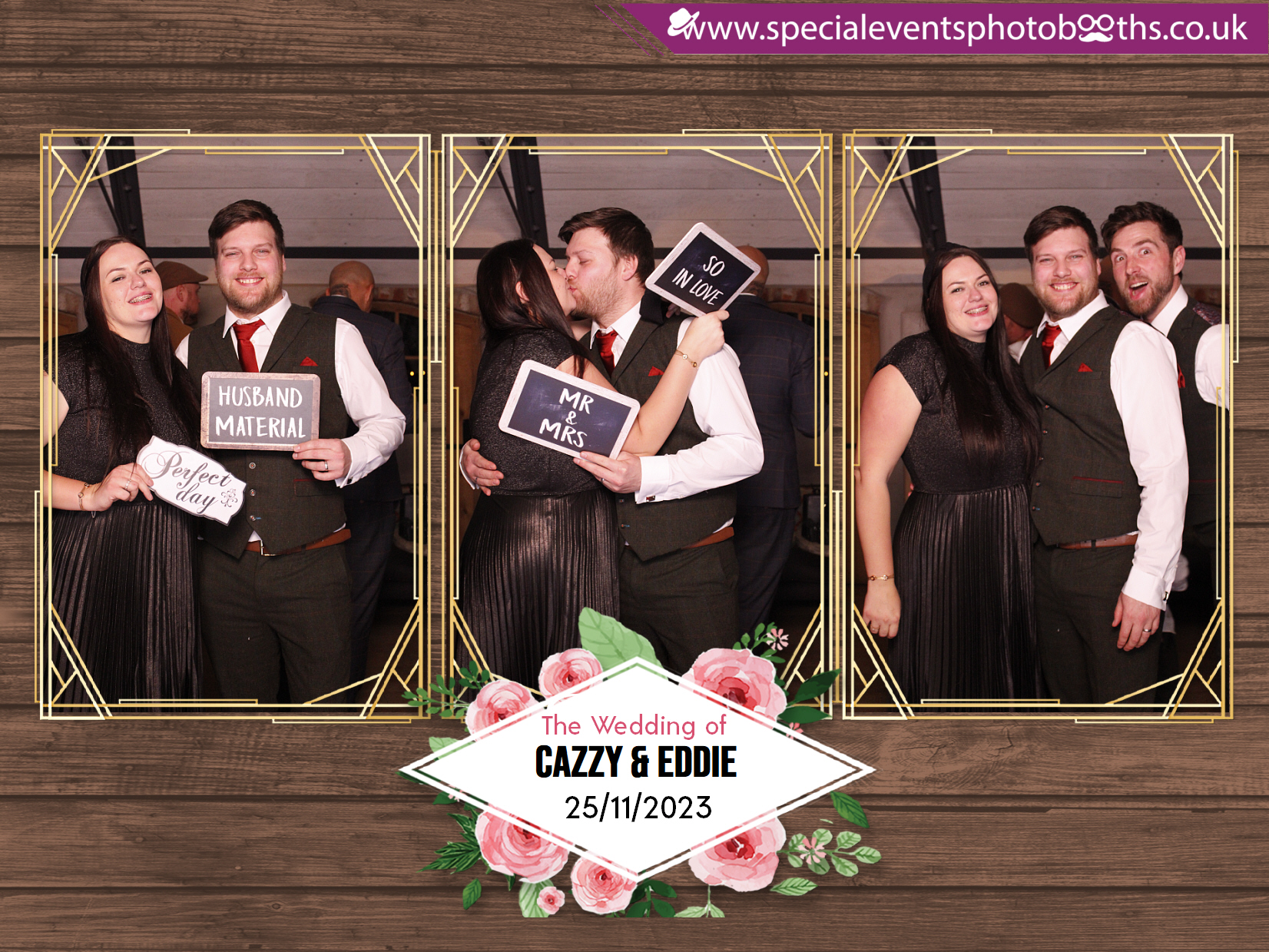 Cazzy and Eddie's Wedding | View more photos from the event at my.specialeventsphotobooths.co.uk/u/SpecialEventsPhotoBooths/Cazzy-and-Eddies-Wedding