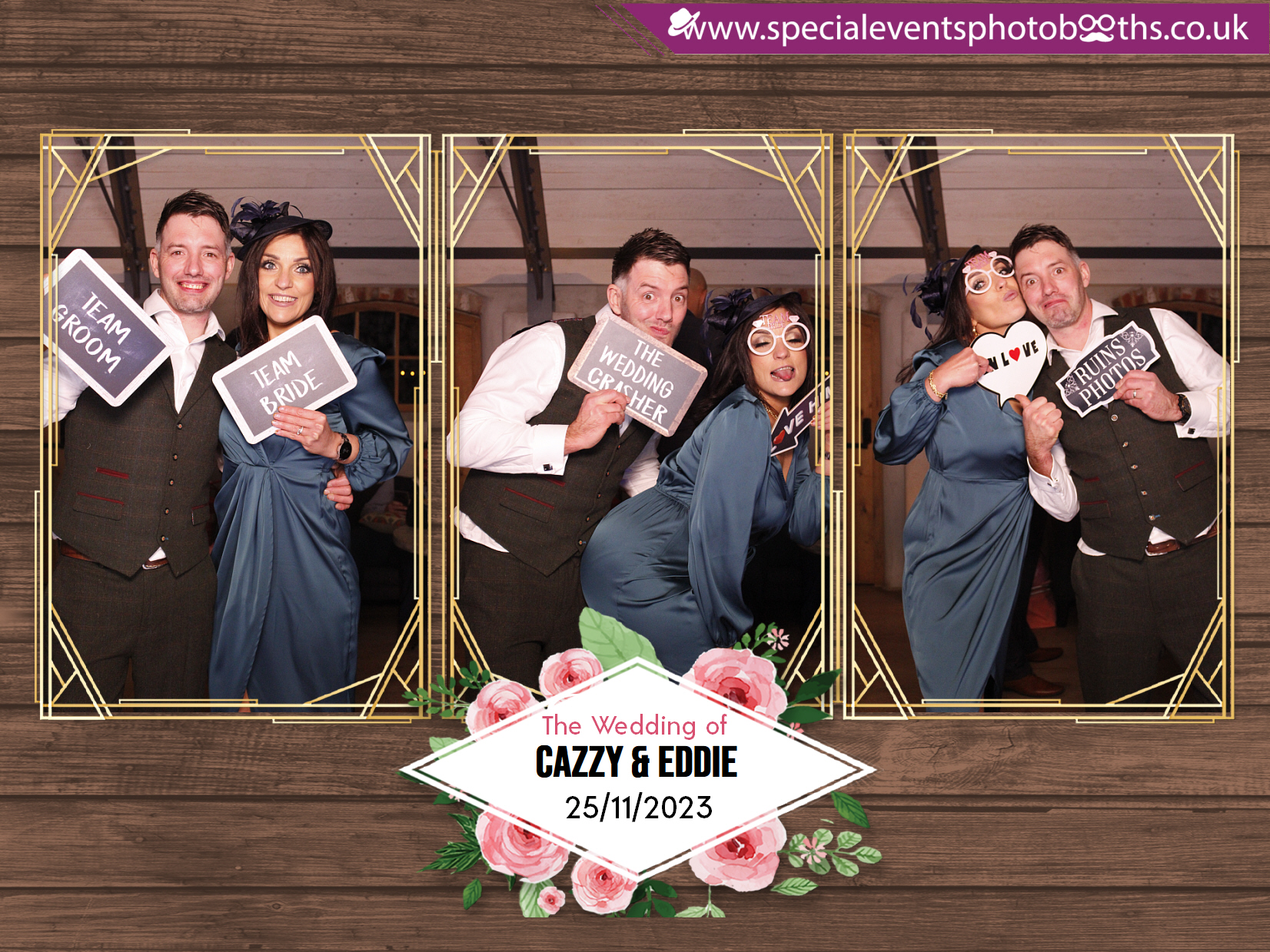 Cazzy and Eddie's Wedding | View more photos from the event at my.specialeventsphotobooths.co.uk/u/SpecialEventsPhotoBooths/Cazzy-and-Eddies-Wedding