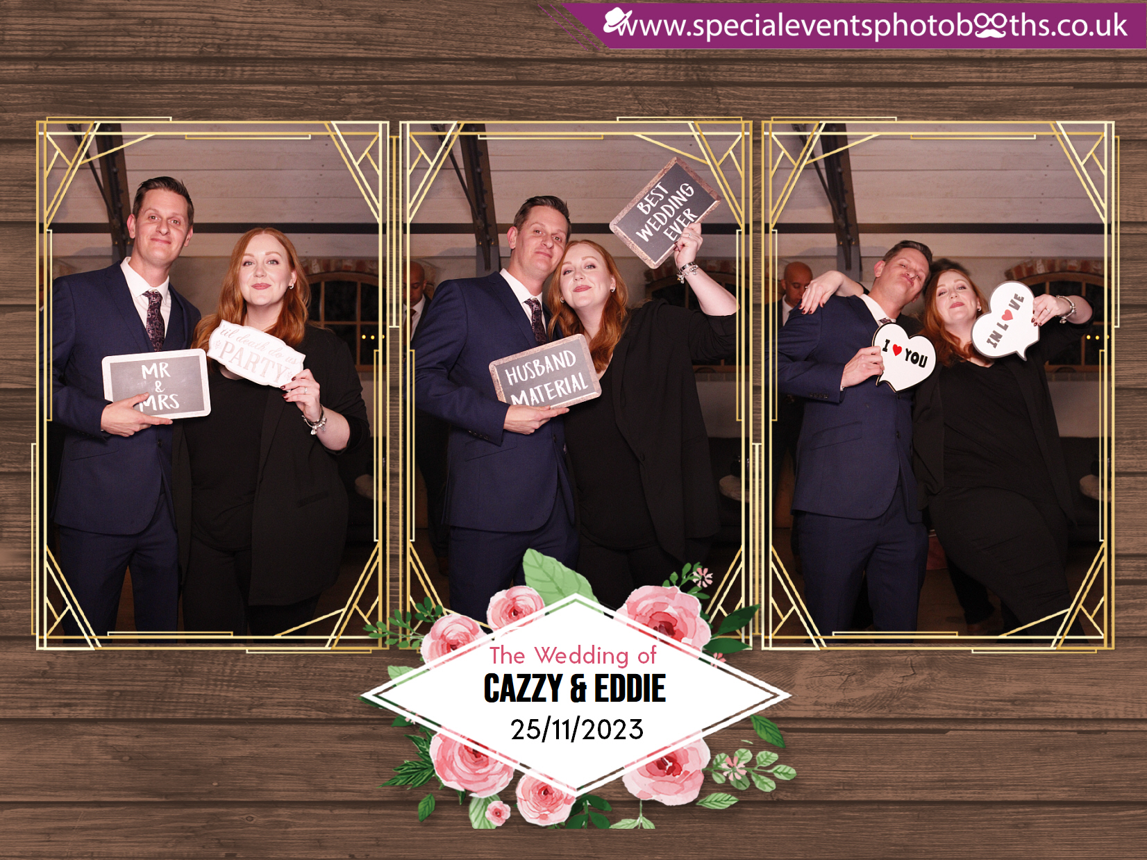 Cazzy and Eddie's Wedding | View more photos from the event at my.specialeventsphotobooths.co.uk/u/SpecialEventsPhotoBooths/Cazzy-and-Eddies-Wedding