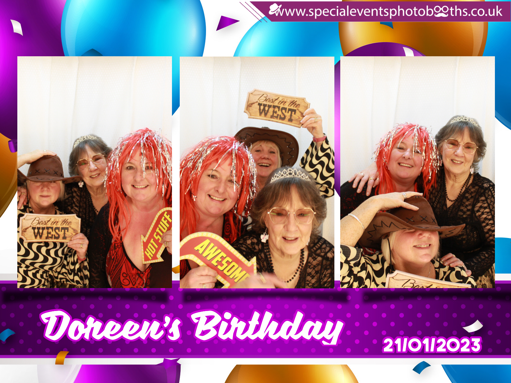 Doreen's Birthday | View more photos from the event at my.specialeventsphotobooths.co.uk/u/SpecialEventsPhotoBooths/Doreens-Birthday