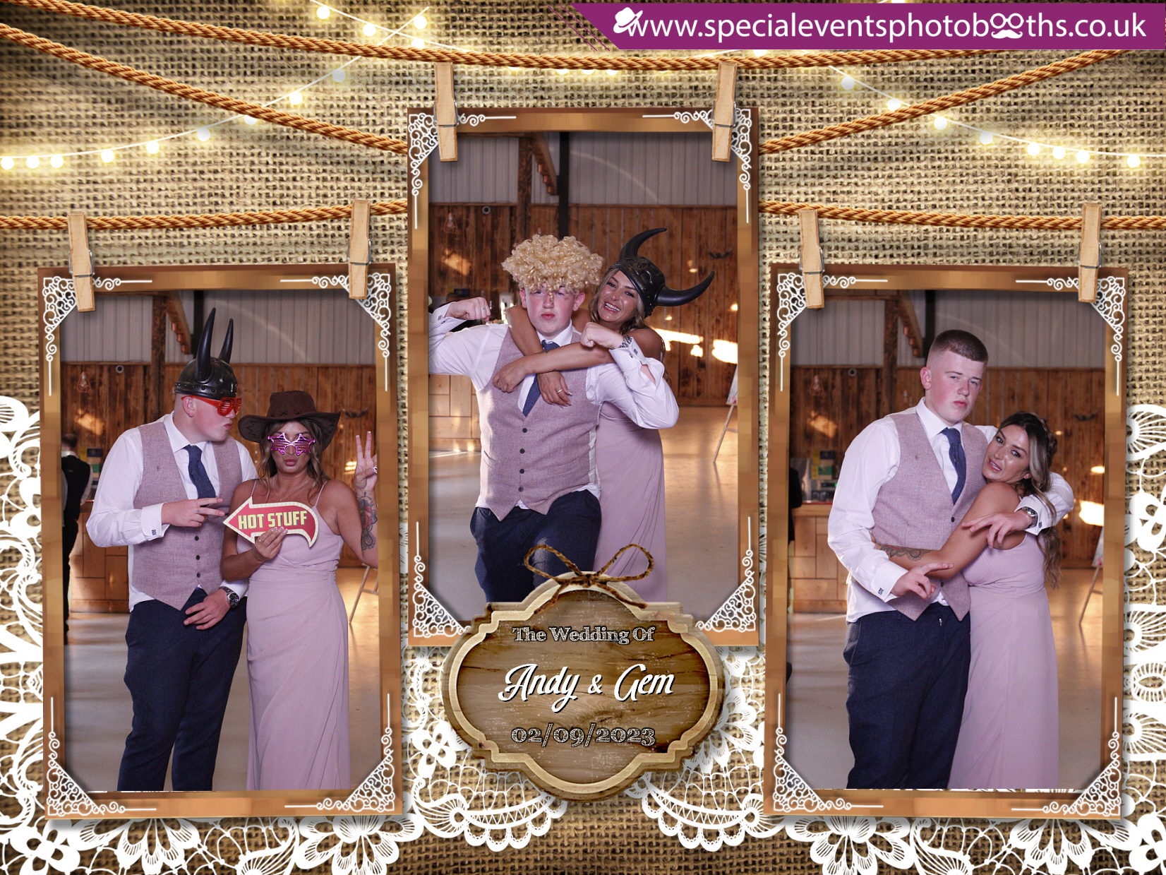 Gem & Andy's Wedding | View more photos from the event at my.specialeventsphotobooths.co.uk/u/SpecialEventsPhotoBooths/Gem-Andys-Wedding