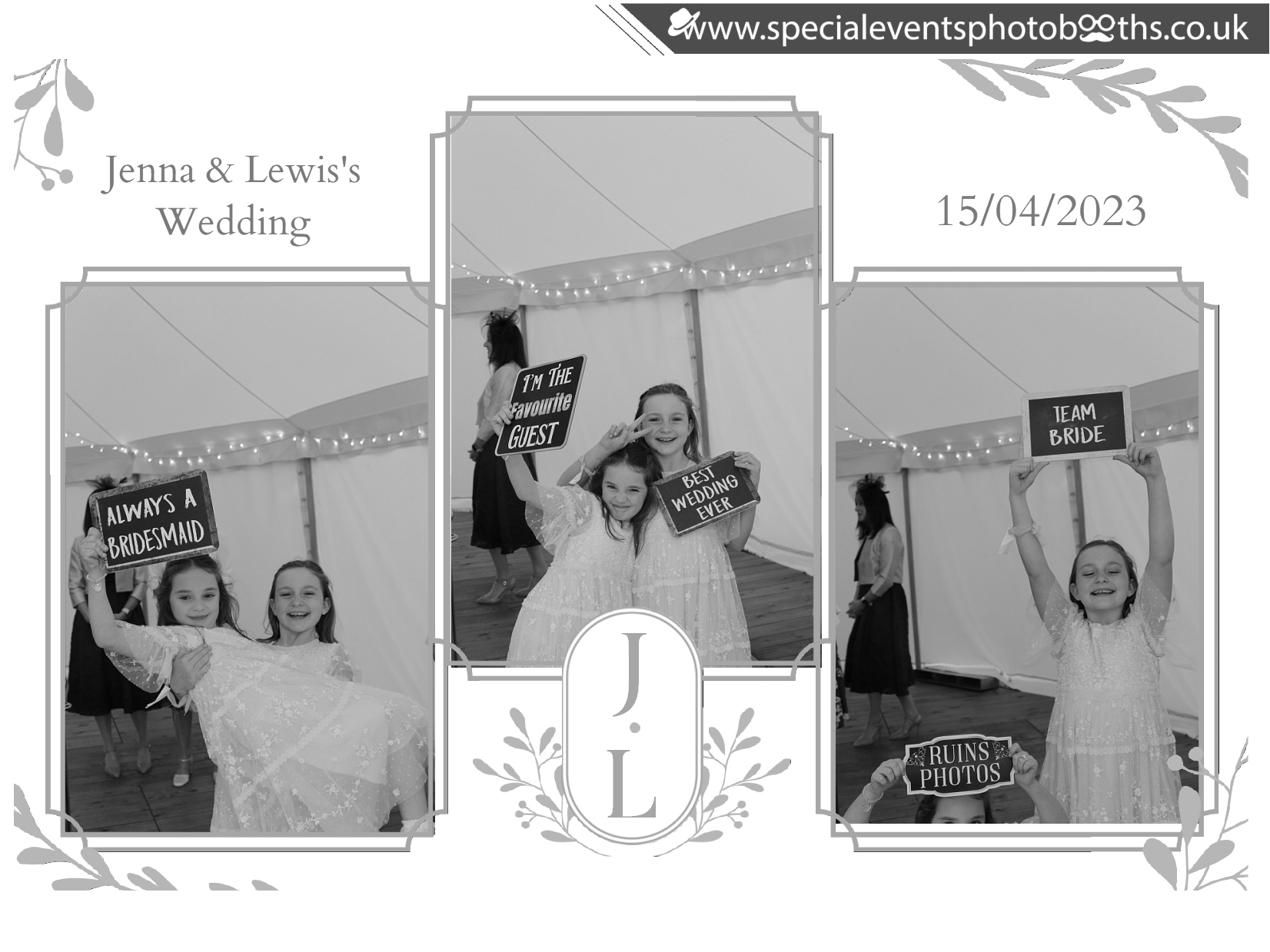 Jenna & Lewis's Wedding | View more photos from the event at my.specialeventsphotobooths.co.uk/u/SpecialEventsPhotoBooths/Jenna-Lewiss-Wedding