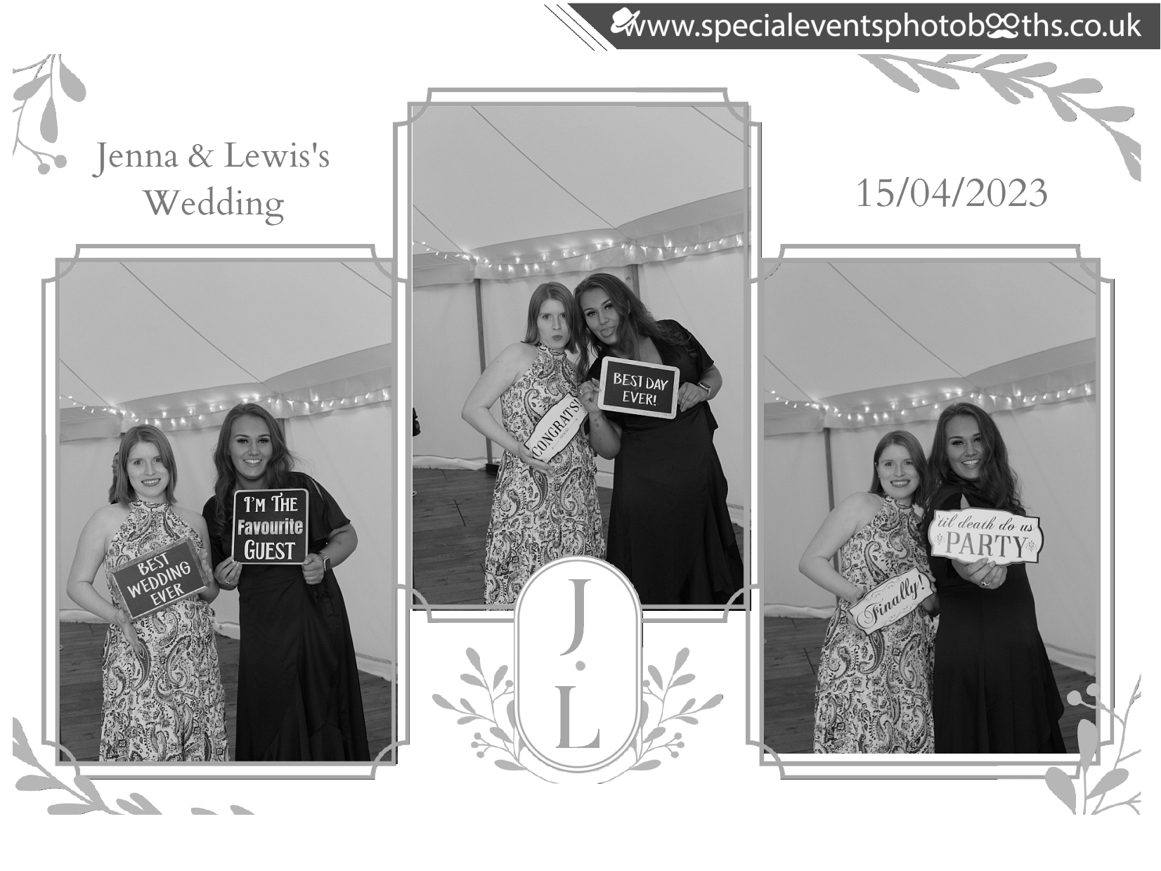 Jenna & Lewis's Wedding | View more photos from the event at my.specialeventsphotobooths.co.uk/u/SpecialEventsPhotoBooths/Jenna-Lewiss-Wedding