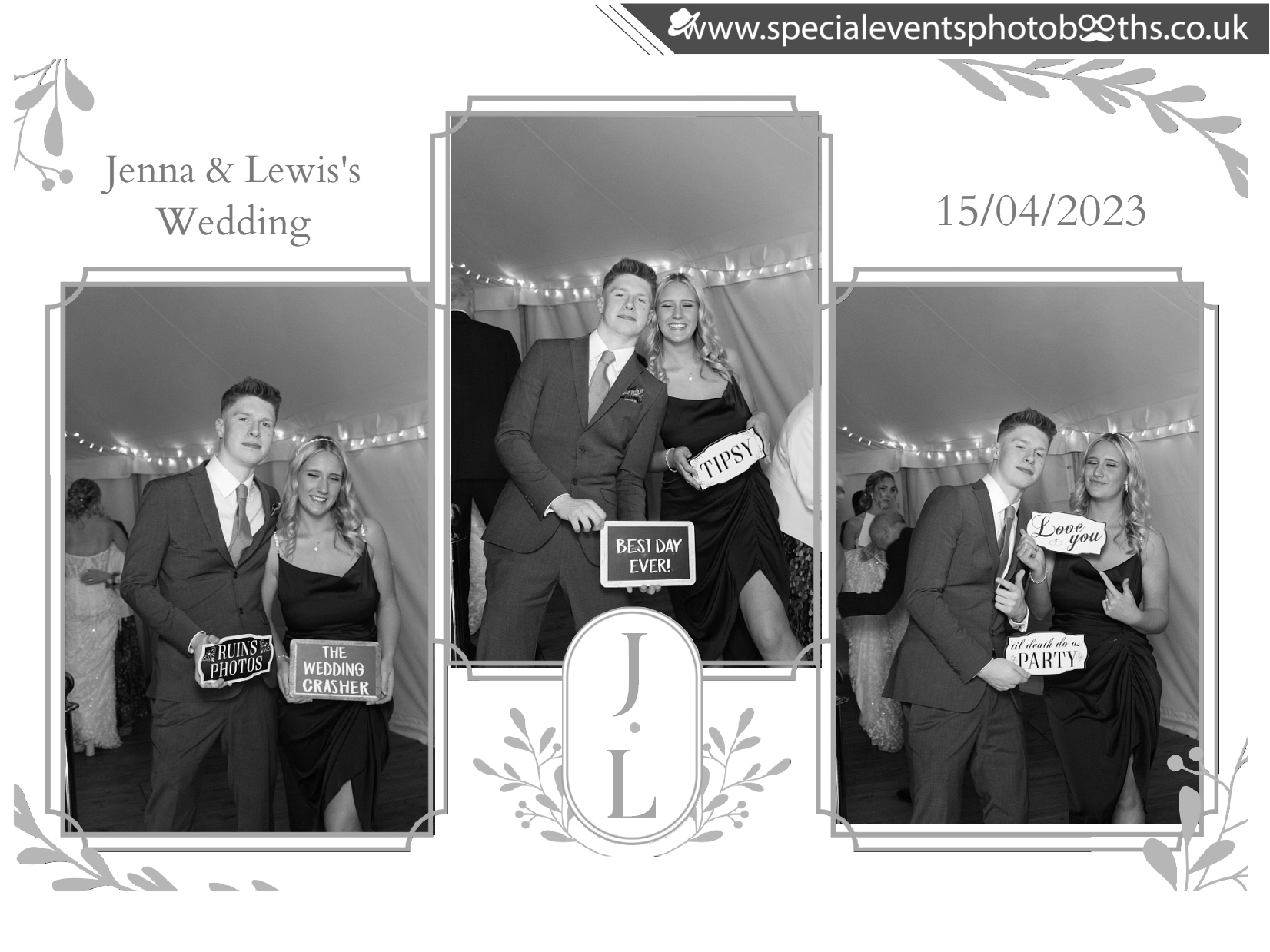 Jenna & Lewis's Wedding | View more photos from the event at my.specialeventsphotobooths.co.uk/u/SpecialEventsPhotoBooths/Jenna-Lewiss-Wedding