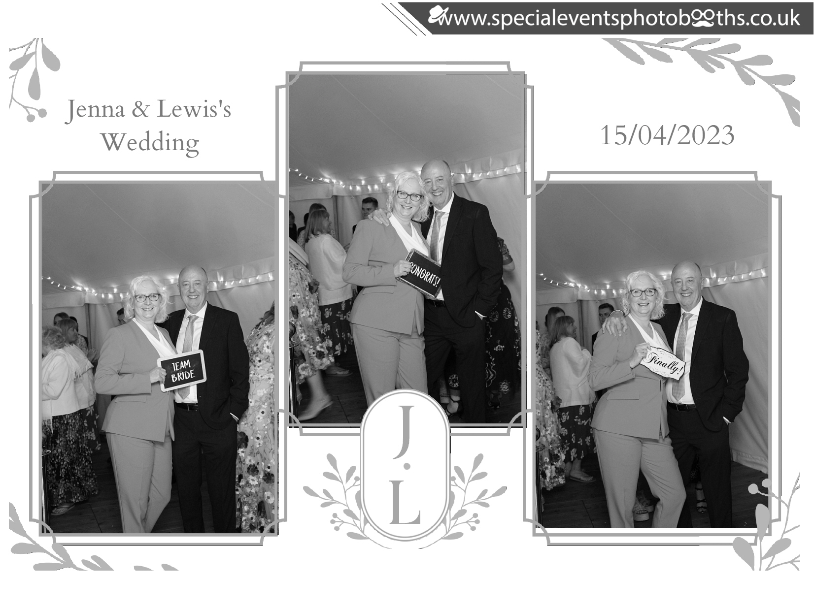 Jenna & Lewis's Wedding | View more photos from the event at my.specialeventsphotobooths.co.uk/u/SpecialEventsPhotoBooths/Jenna-Lewiss-Wedding