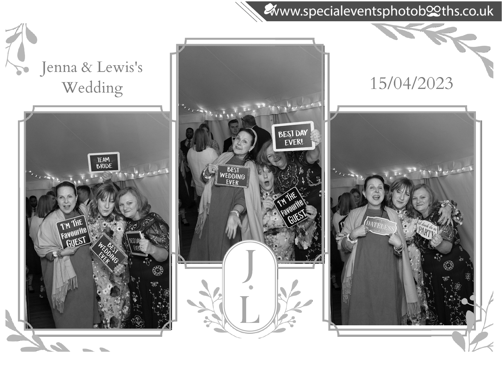 Jenna & Lewis's Wedding | View more photos from the event at my.specialeventsphotobooths.co.uk/u/SpecialEventsPhotoBooths/Jenna-Lewiss-Wedding