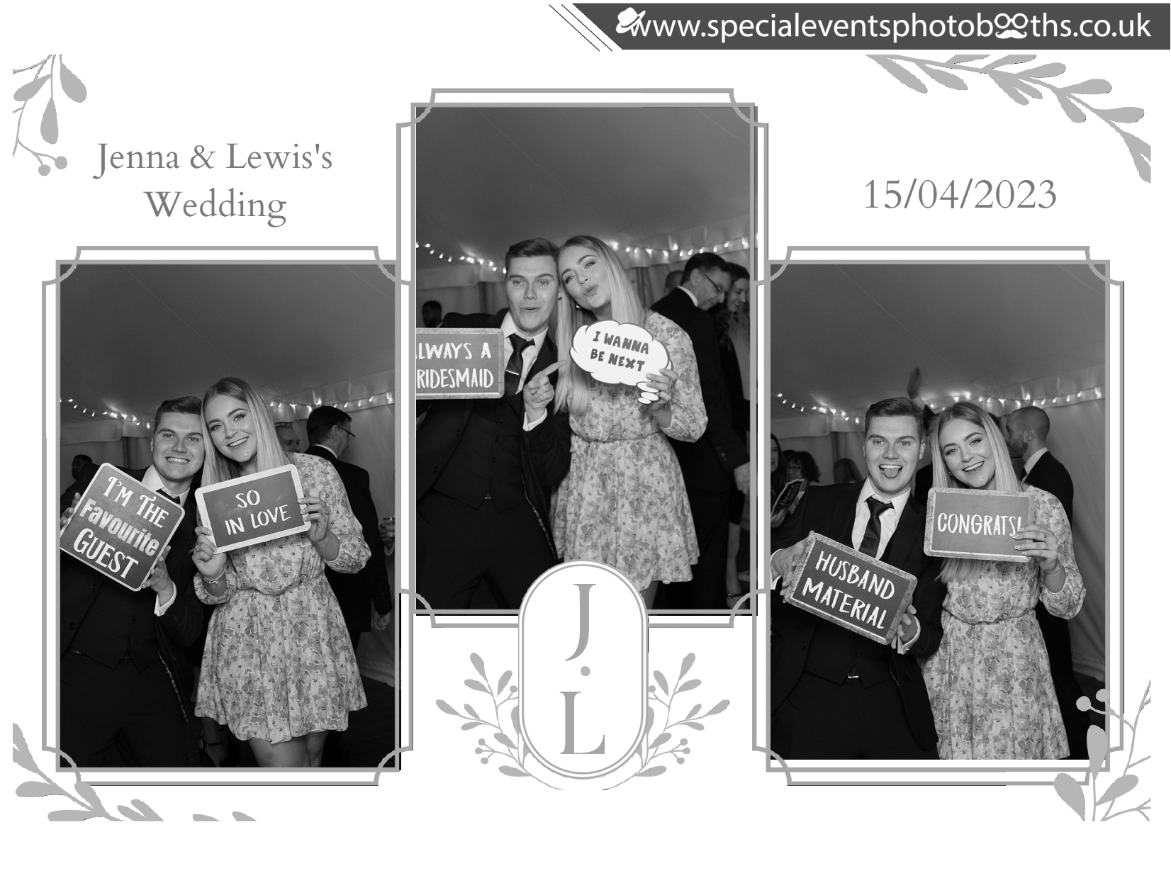Jenna & Lewis's Wedding | View more photos from the event at my.specialeventsphotobooths.co.uk/u/SpecialEventsPhotoBooths/Jenna-Lewiss-Wedding