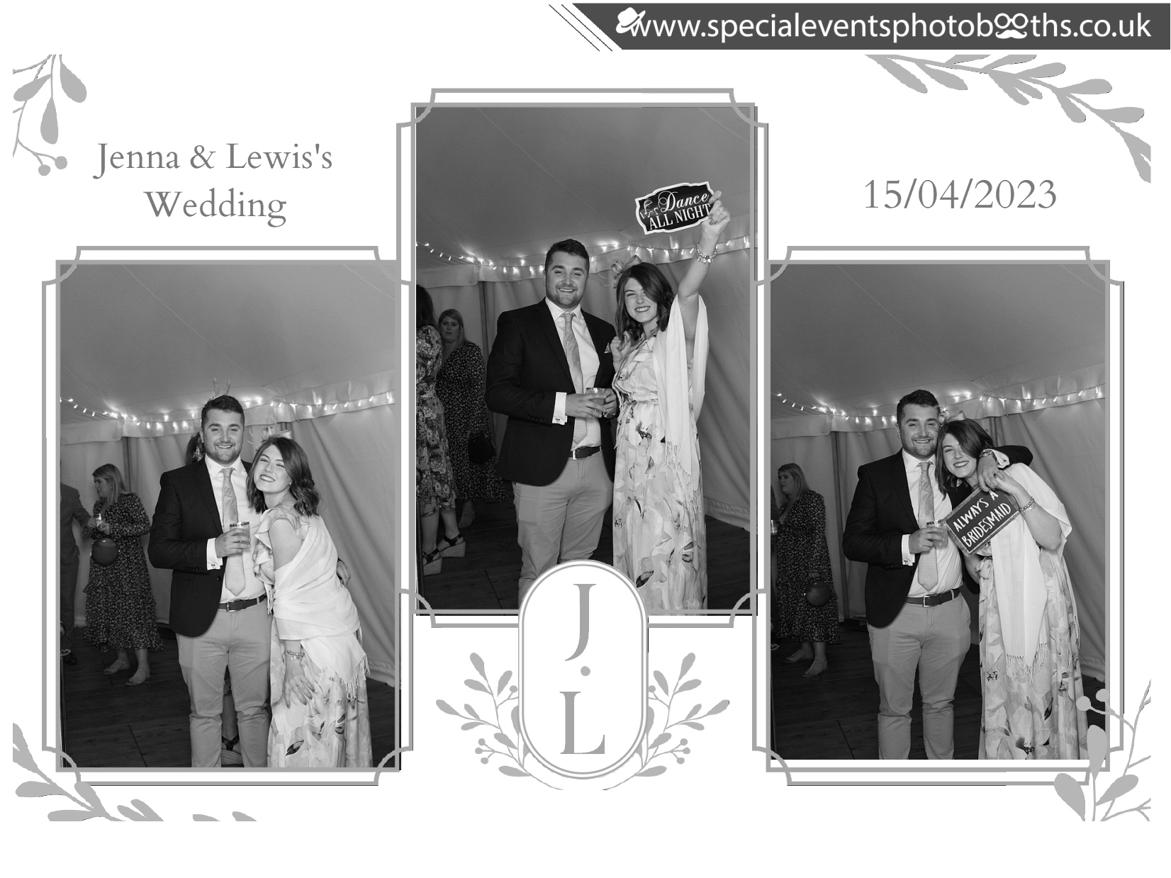 Jenna & Lewis's Wedding | View more photos from the event at my.specialeventsphotobooths.co.uk/u/SpecialEventsPhotoBooths/Jenna-Lewiss-Wedding