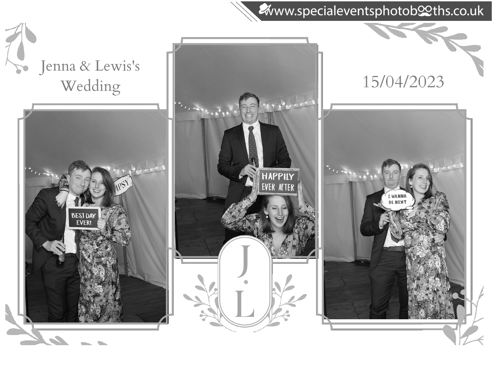Jenna & Lewis's Wedding | View more photos from the event at my.specialeventsphotobooths.co.uk/u/SpecialEventsPhotoBooths/Jenna-Lewiss-Wedding