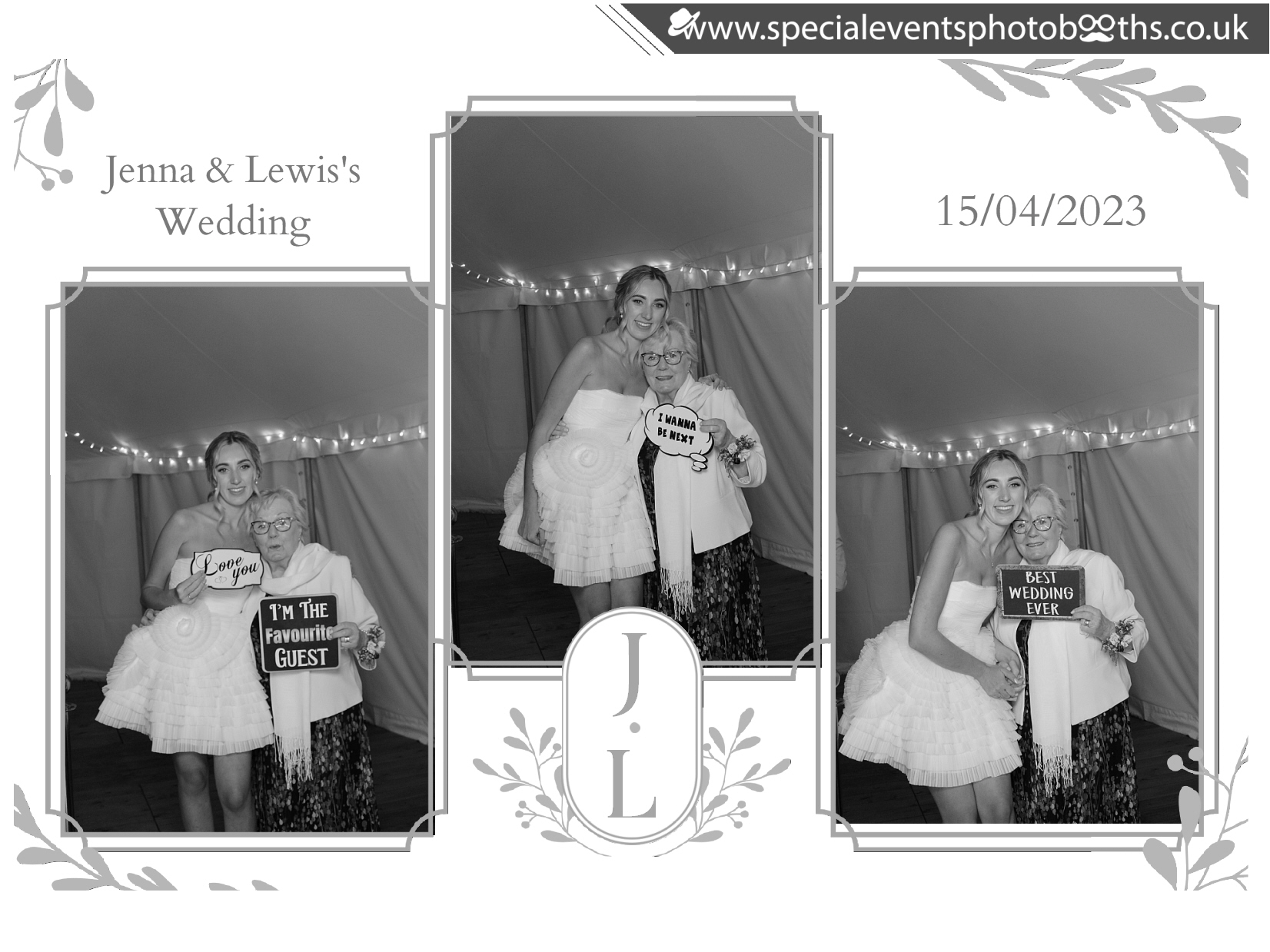 Jenna & Lewis's Wedding | View more photos from the event at my.specialeventsphotobooths.co.uk/u/SpecialEventsPhotoBooths/Jenna-Lewiss-Wedding