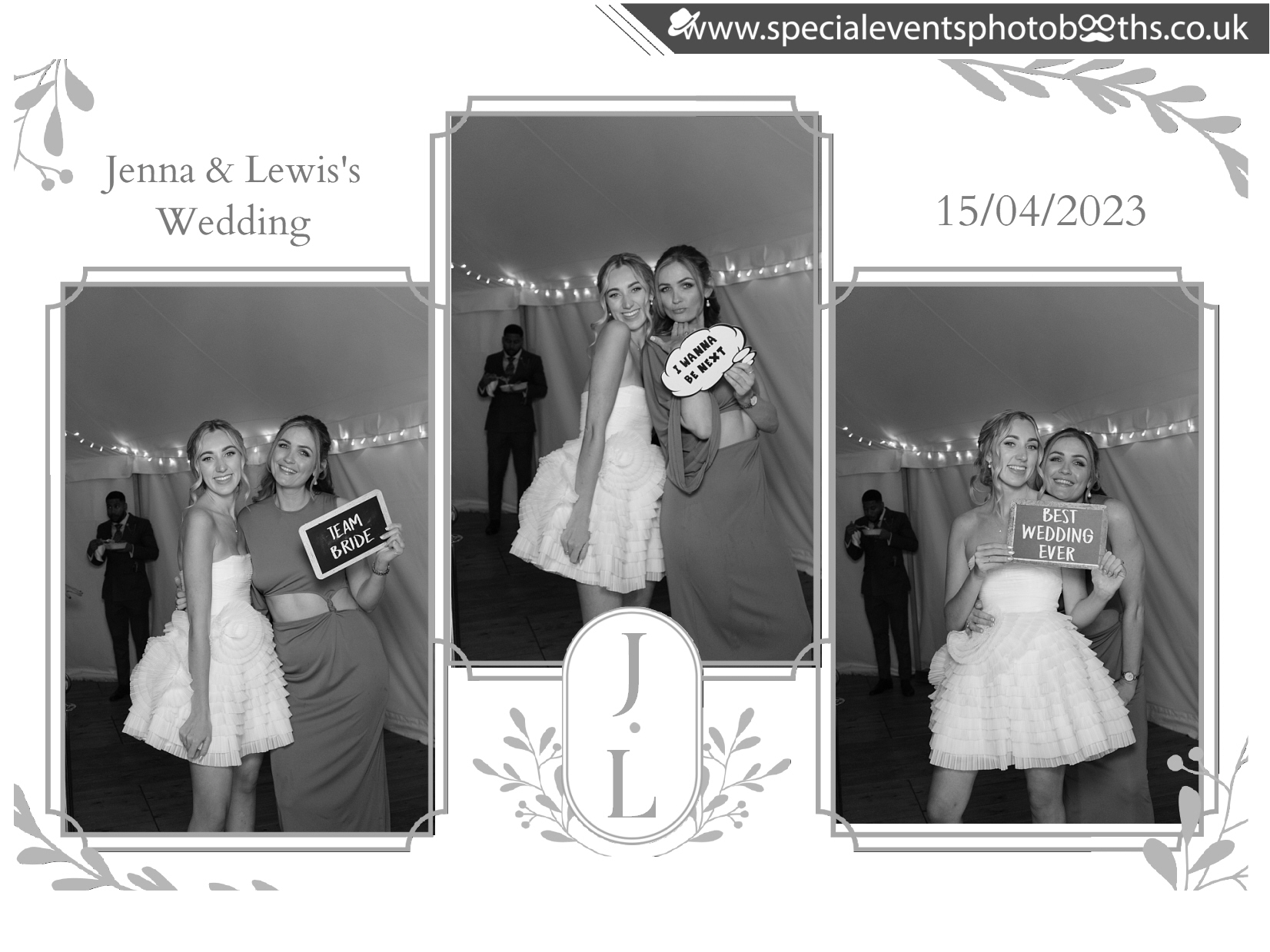 Jenna & Lewis's Wedding | View more photos from the event at my.specialeventsphotobooths.co.uk/u/SpecialEventsPhotoBooths/Jenna-Lewiss-Wedding