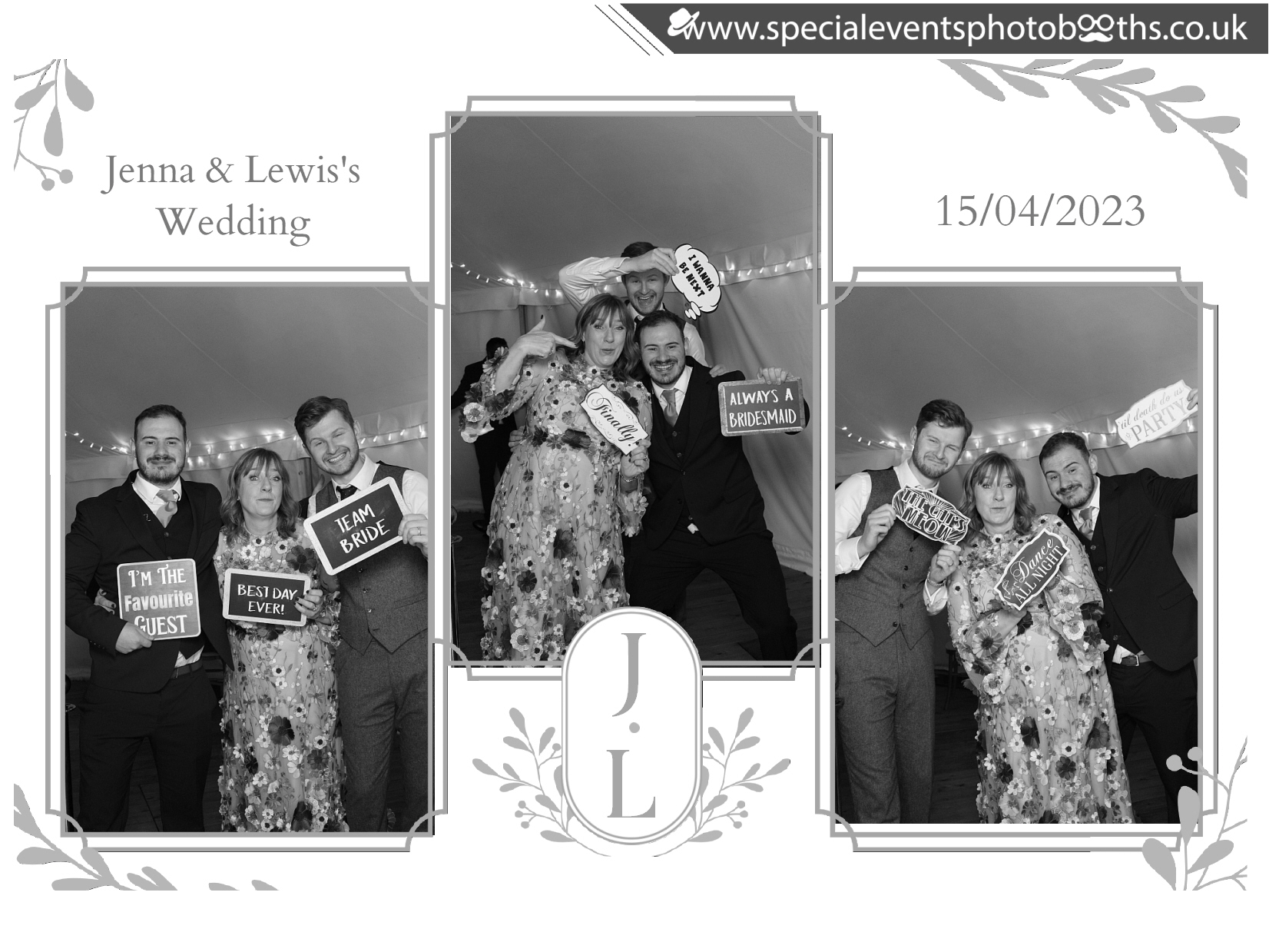 Jenna & Lewis's Wedding | View more photos from the event at my.specialeventsphotobooths.co.uk/u/SpecialEventsPhotoBooths/Jenna-Lewiss-Wedding
