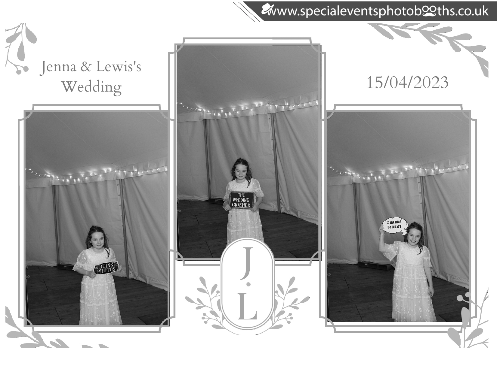 Jenna & Lewis's Wedding | View more photos from the event at my.specialeventsphotobooths.co.uk/u/SpecialEventsPhotoBooths/Jenna-Lewiss-Wedding