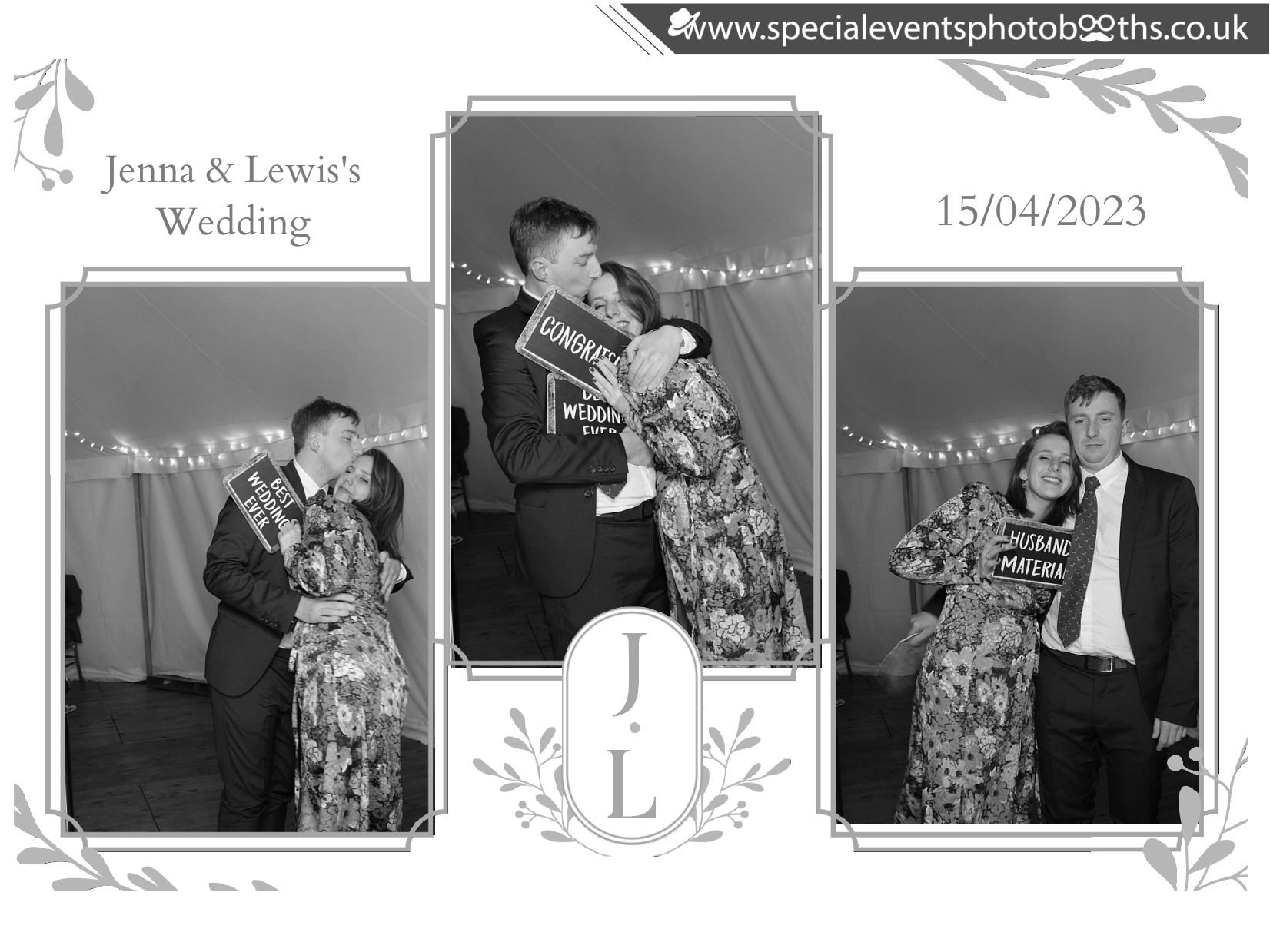 Jenna & Lewis's Wedding | View more photos from the event at my.specialeventsphotobooths.co.uk/u/SpecialEventsPhotoBooths/Jenna-Lewiss-Wedding