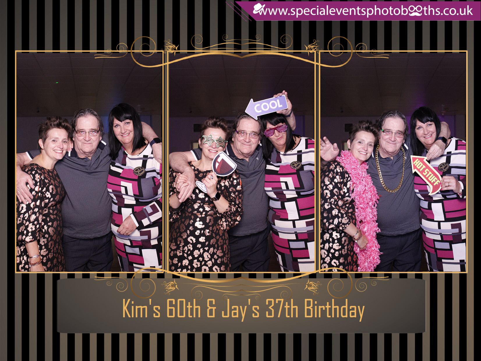 Kim's 60th & Jay's 37th Birthday | View more photos from the event at my.specialeventsphotobooths.co.uk/u/SpecialEventsPhotoBooths/Kims-60th-Jays-37th-Birthday