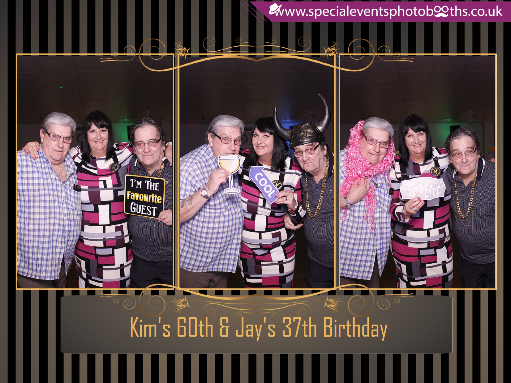 Kim's 60th & Jay's 37th Birthday | View more photos from the event at my.specialeventsphotobooths.co.uk/u/SpecialEventsPhotoBooths/Kims-60th-Jays-37th-Birthday