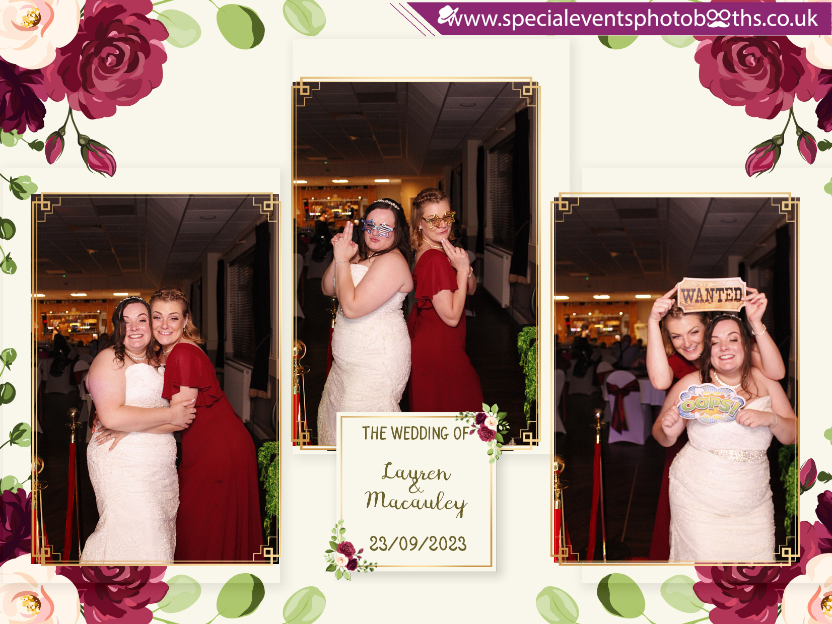Lauren & Macauley’s Wedding | View more photos from the event at my.specialeventsphotobooths.co.uk/u/SpecialEventsPhotoBooths/Lauren-Macauley’s-Wedding