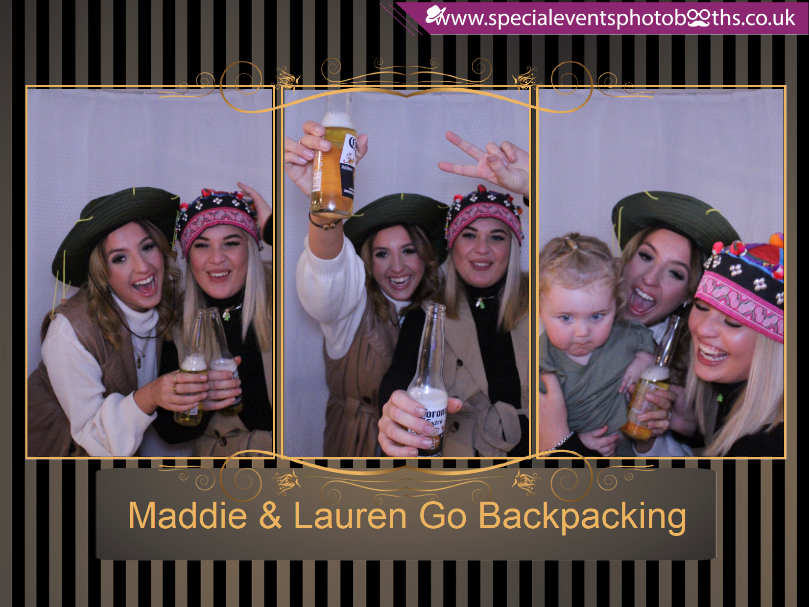 Maddie & Lauren Go Backpacking | View more photos from the event at my.specialeventsphotobooths.co.uk/u/SpecialEventsPhotoBooths/Maddie-Lauren-Go-Backpacking