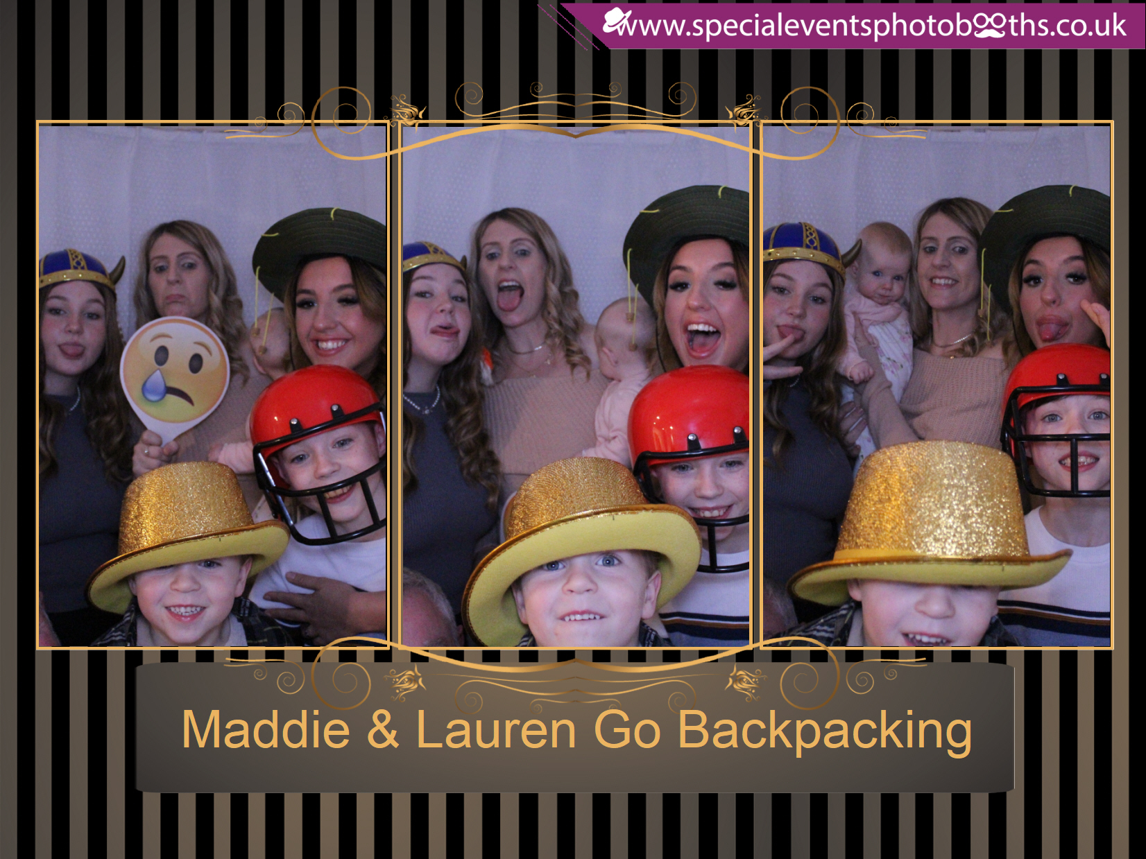 Maddie & Lauren Go Backpacking | View more photos from the event at my.specialeventsphotobooths.co.uk/u/SpecialEventsPhotoBooths/Maddie-Lauren-Go-Backpacking