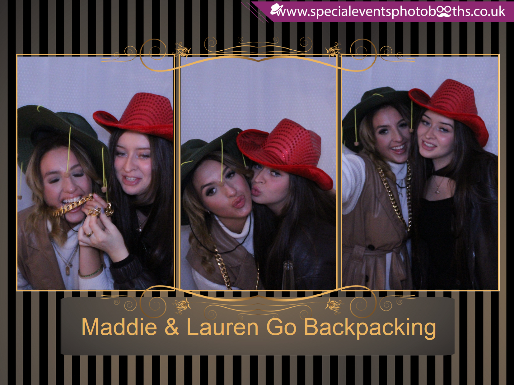 Maddie & Lauren Go Backpacking | View more photos from the event at my.specialeventsphotobooths.co.uk/u/SpecialEventsPhotoBooths/Maddie-Lauren-Go-Backpacking