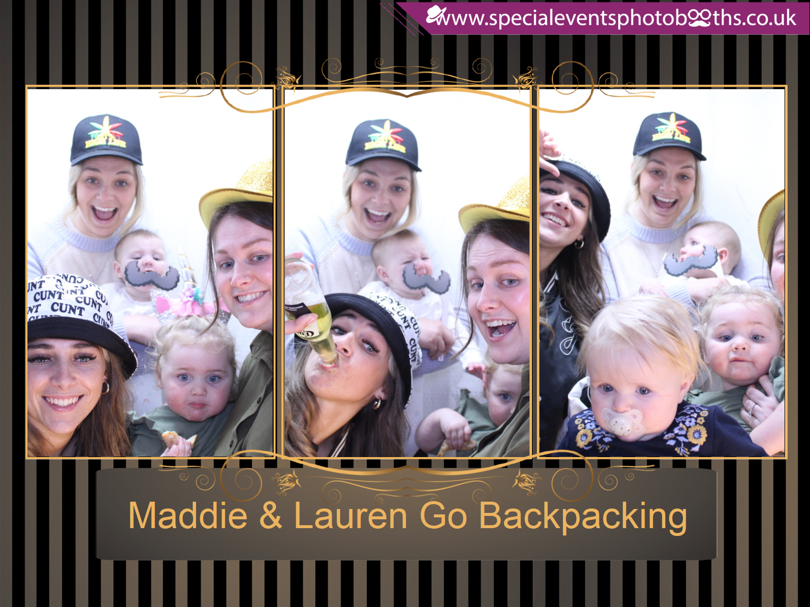 Maddie & Lauren Go Backpacking | View more photos from the event at my.specialeventsphotobooths.co.uk/u/SpecialEventsPhotoBooths/Maddie-Lauren-Go-Backpacking