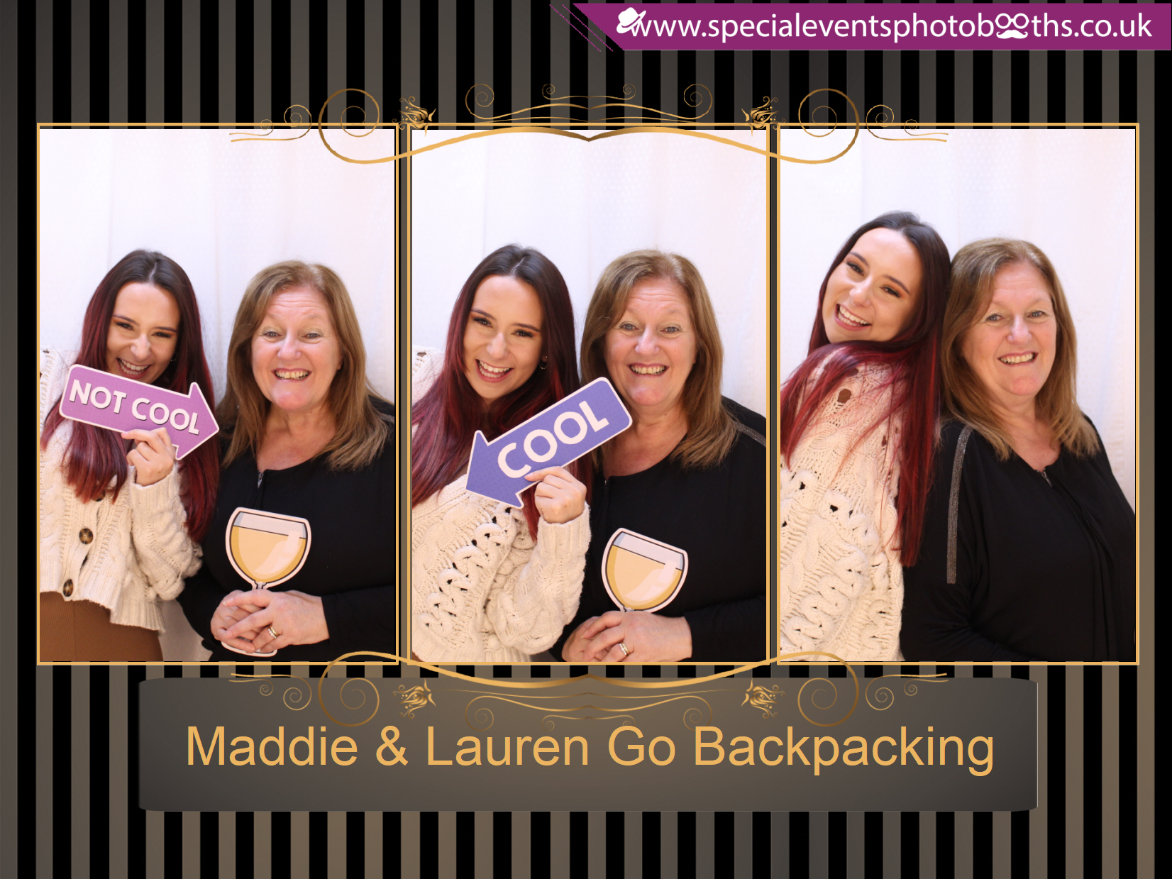 Maddie & Lauren Go Backpacking | View more photos from the event at my.specialeventsphotobooths.co.uk/u/SpecialEventsPhotoBooths/Maddie-Lauren-Go-Backpacking