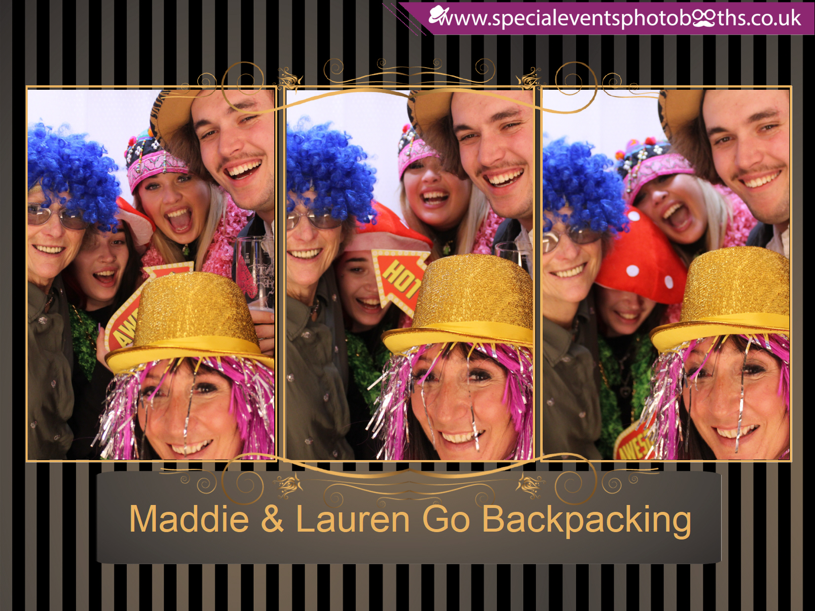 Maddie & Lauren Go Backpacking | View more photos from the event at my.specialeventsphotobooths.co.uk/u/SpecialEventsPhotoBooths/Maddie-Lauren-Go-Backpacking