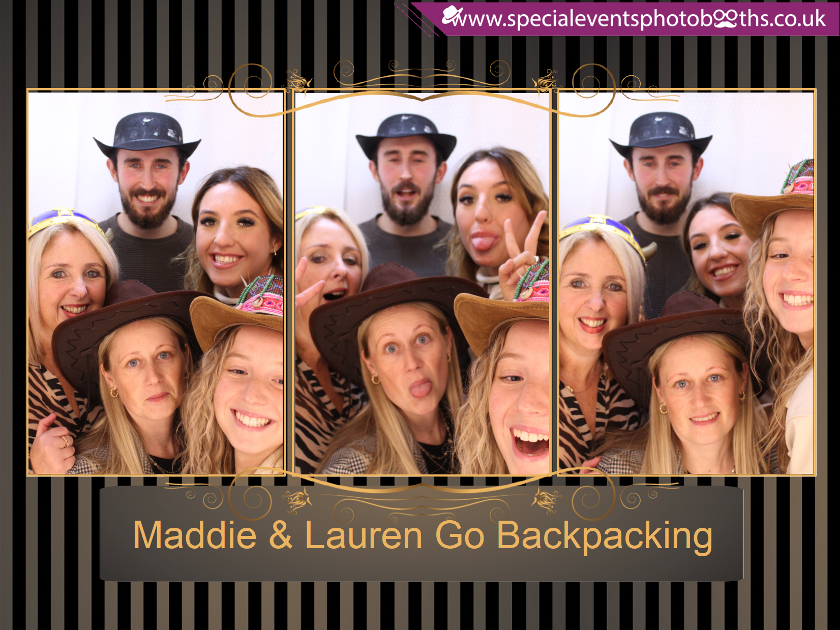 Maddie & Lauren Go Backpacking | View more photos from the event at my.specialeventsphotobooths.co.uk/u/SpecialEventsPhotoBooths/Maddie-Lauren-Go-Backpacking