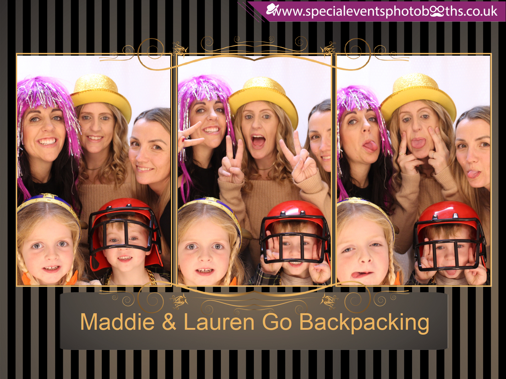 Maddie & Lauren Go Backpacking | View more photos from the event at my.specialeventsphotobooths.co.uk/u/SpecialEventsPhotoBooths/Maddie-Lauren-Go-Backpacking