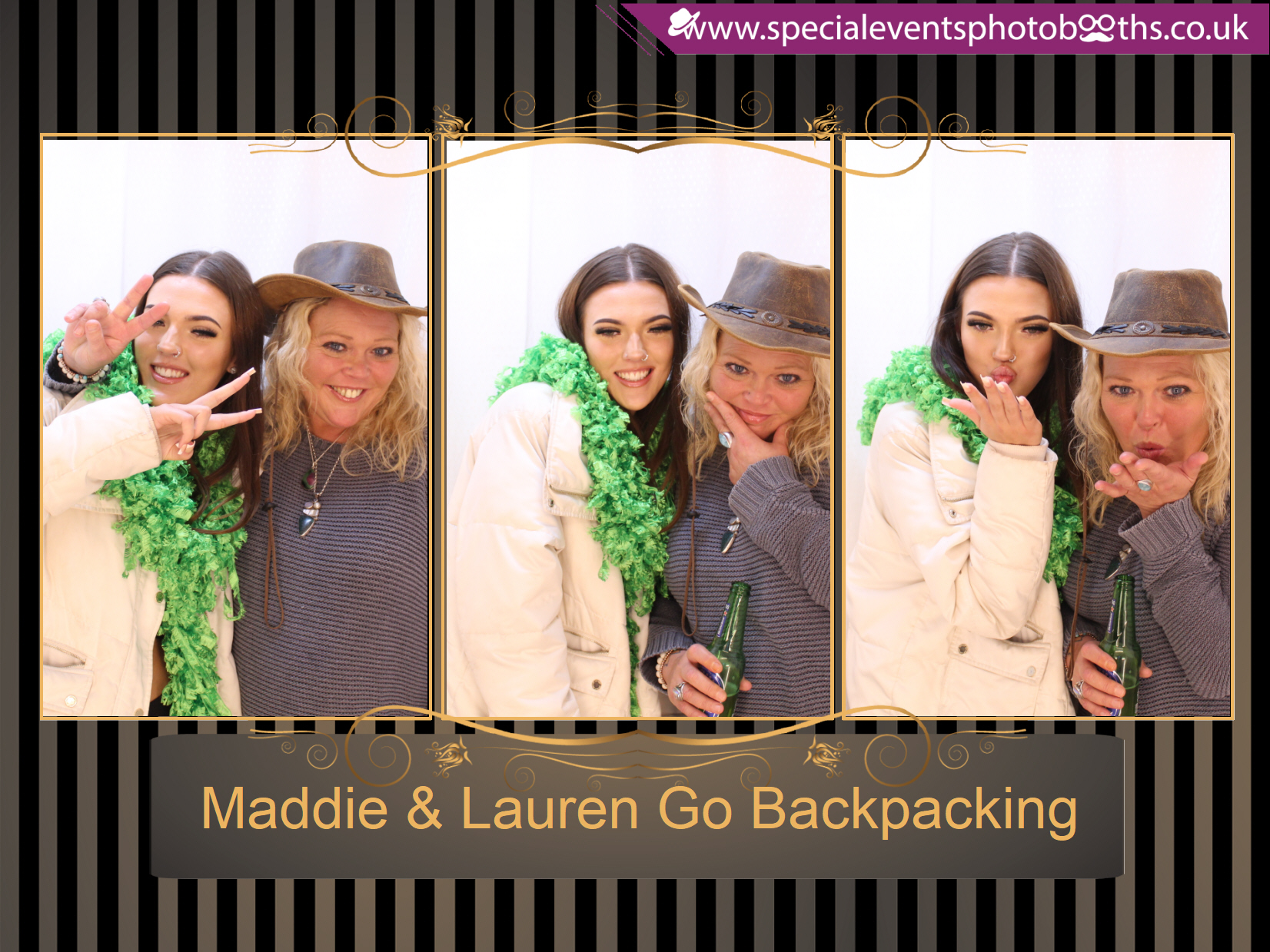 Maddie & Lauren Go Backpacking | View more photos from the event at my.specialeventsphotobooths.co.uk/u/SpecialEventsPhotoBooths/Maddie-Lauren-Go-Backpacking