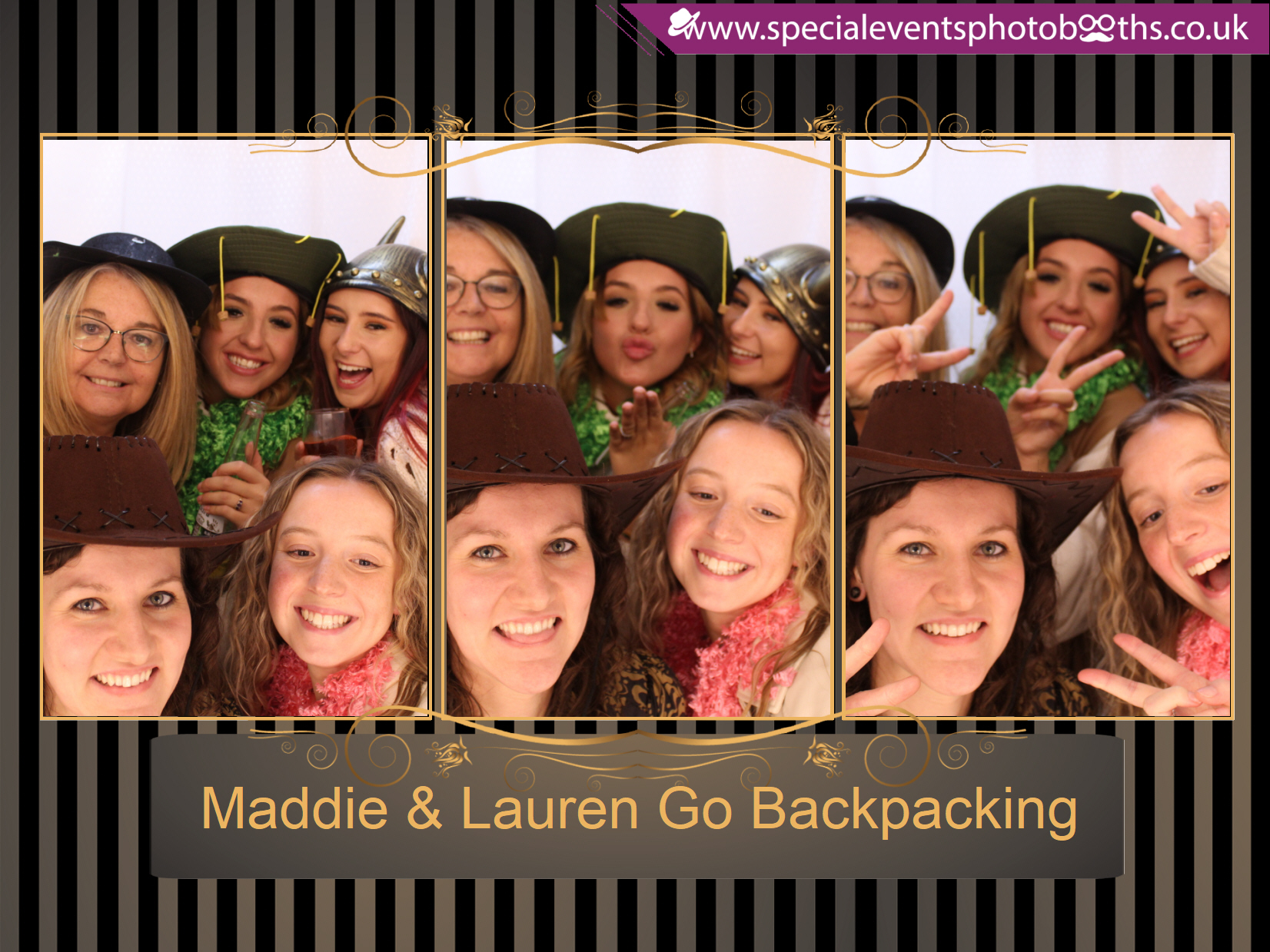 Maddie & Lauren Go Backpacking | View more photos from the event at my.specialeventsphotobooths.co.uk/u/SpecialEventsPhotoBooths/Maddie-Lauren-Go-Backpacking