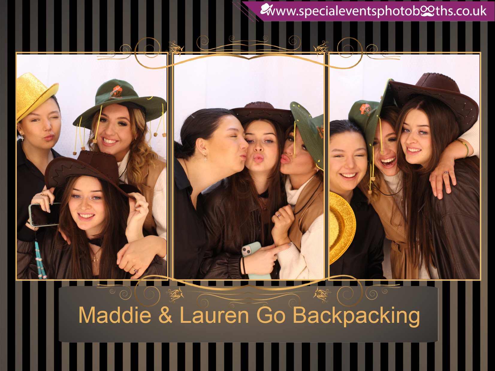Maddie & Lauren Go Backpacking | View more photos from the event at my.specialeventsphotobooths.co.uk/u/SpecialEventsPhotoBooths/Maddie-Lauren-Go-Backpacking